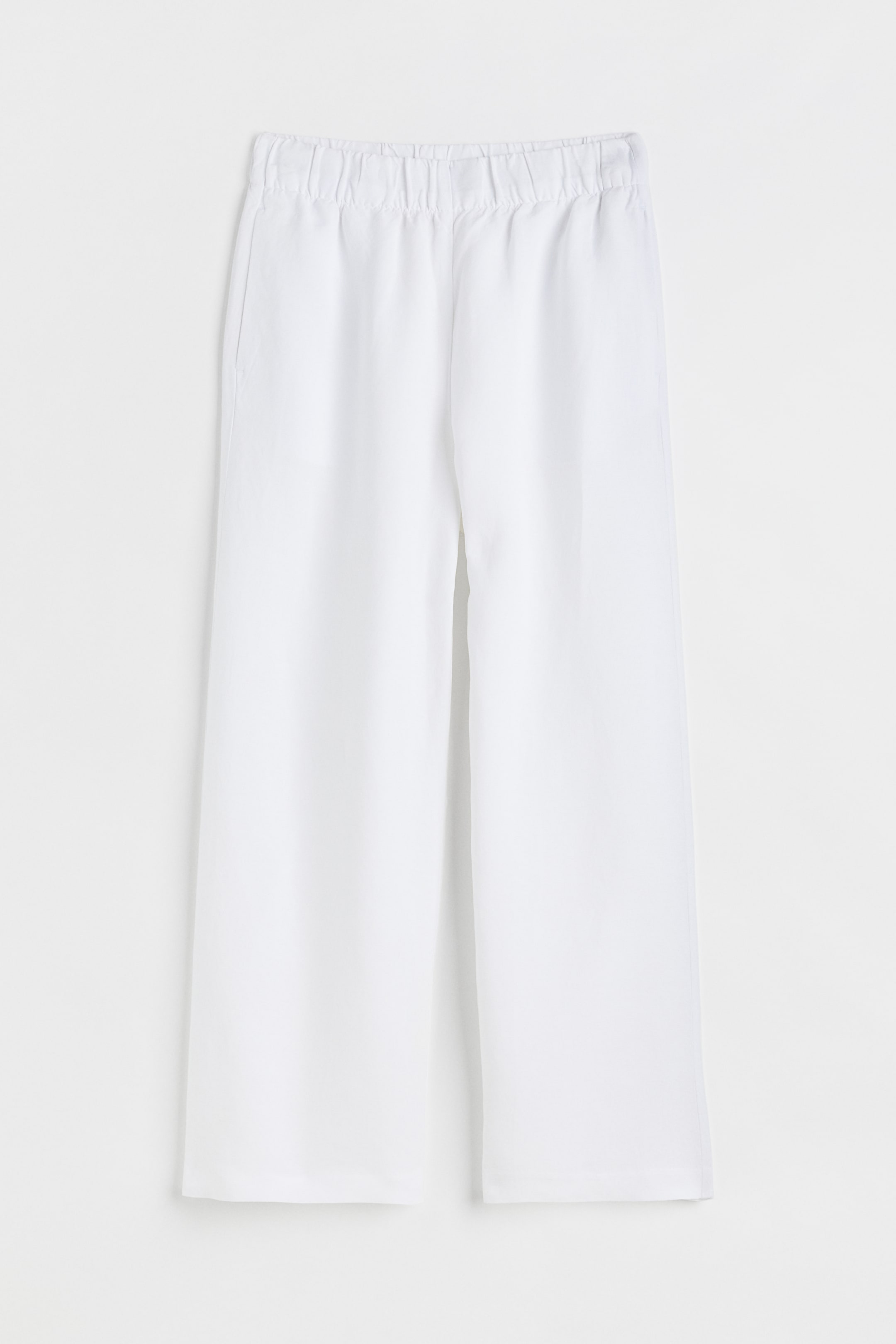 Agrandir l'image: Pantalon ample en lin mélangé - White - FEMME | H&M BE 1