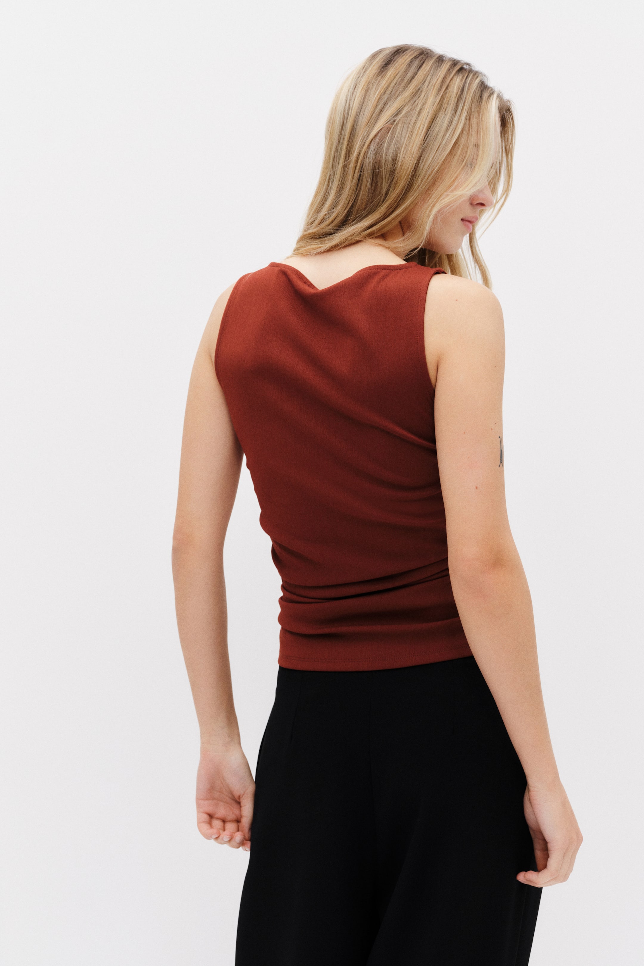 Haut plissé en jersey