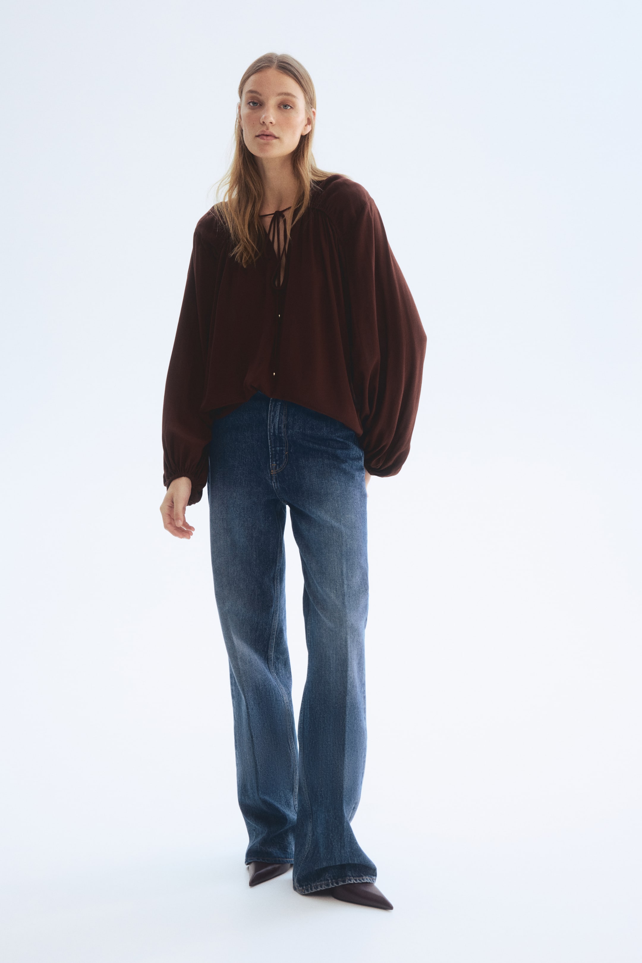 Blouse très grande en viscose