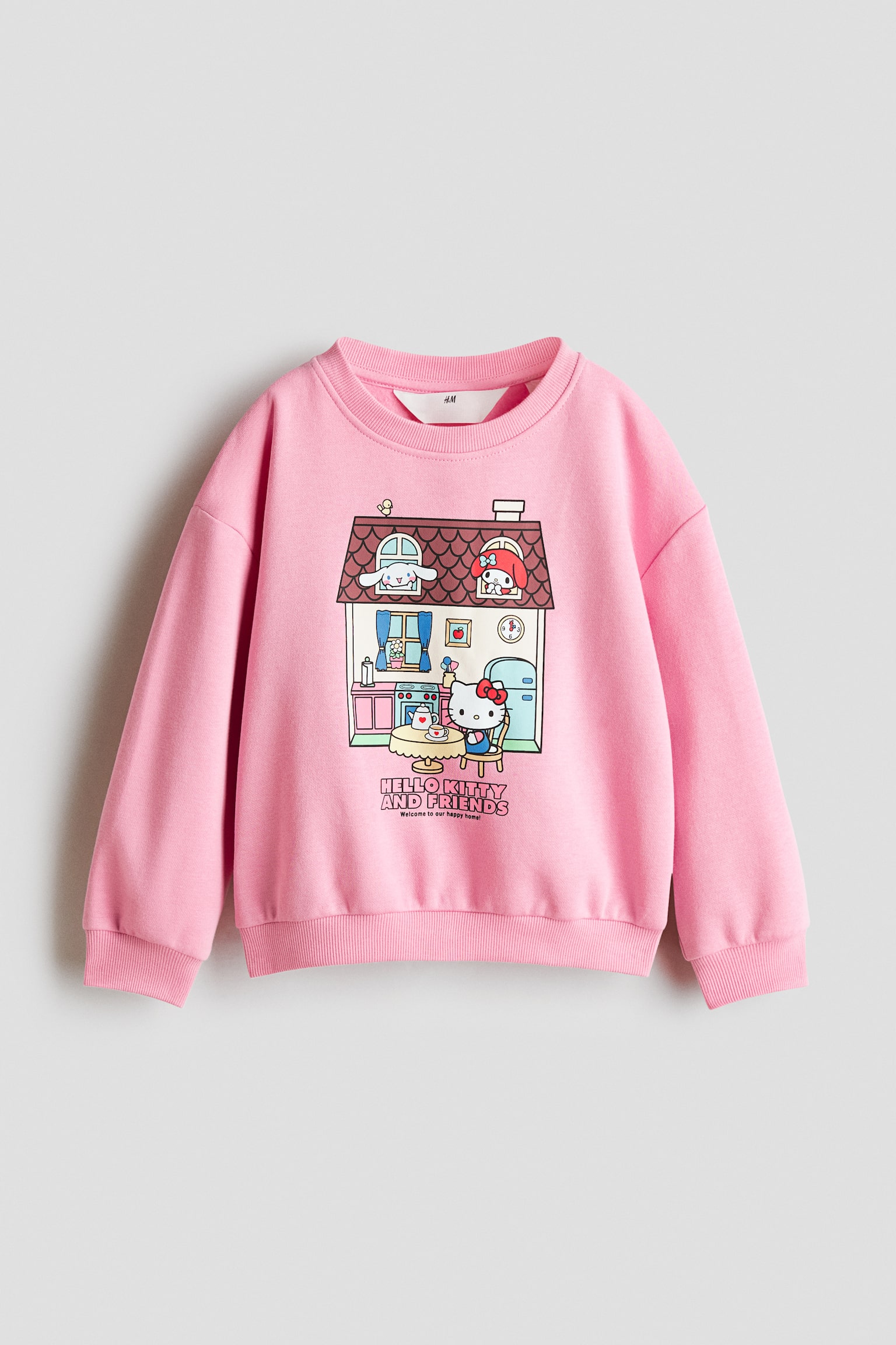 Printed brushed-inside sweatshirt - Pink/Hello Kitty/Grey marl/Minnie Mouse/Dusty purple/Gabby's Dollhouse/Light red/Hello Kitty/Dark dusty purple/Hello Kitty/Light grey/K-Pop Demon Hunters/White/Hello Kitty/Turquoise/Minnie Mouse/Light blue/Lilo & Stitch/Dark blue/Harvard University/Light purple/Lilo & Stitch/Pink/CapyFun