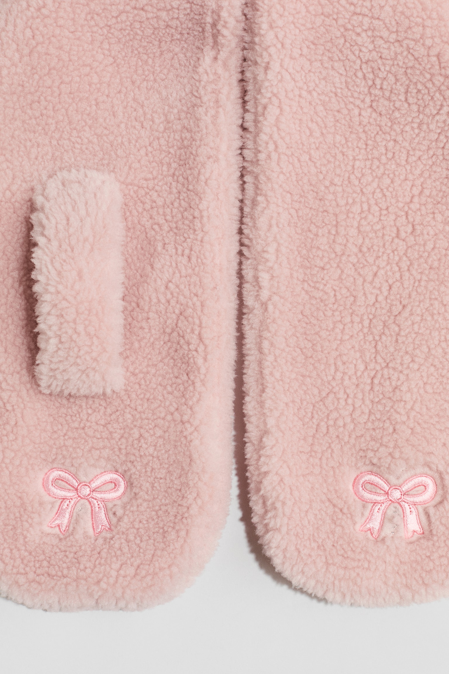 Детский шарф H&M Embroidered-Detail Keyhole, цвет: Пыльный розовый — фото 2