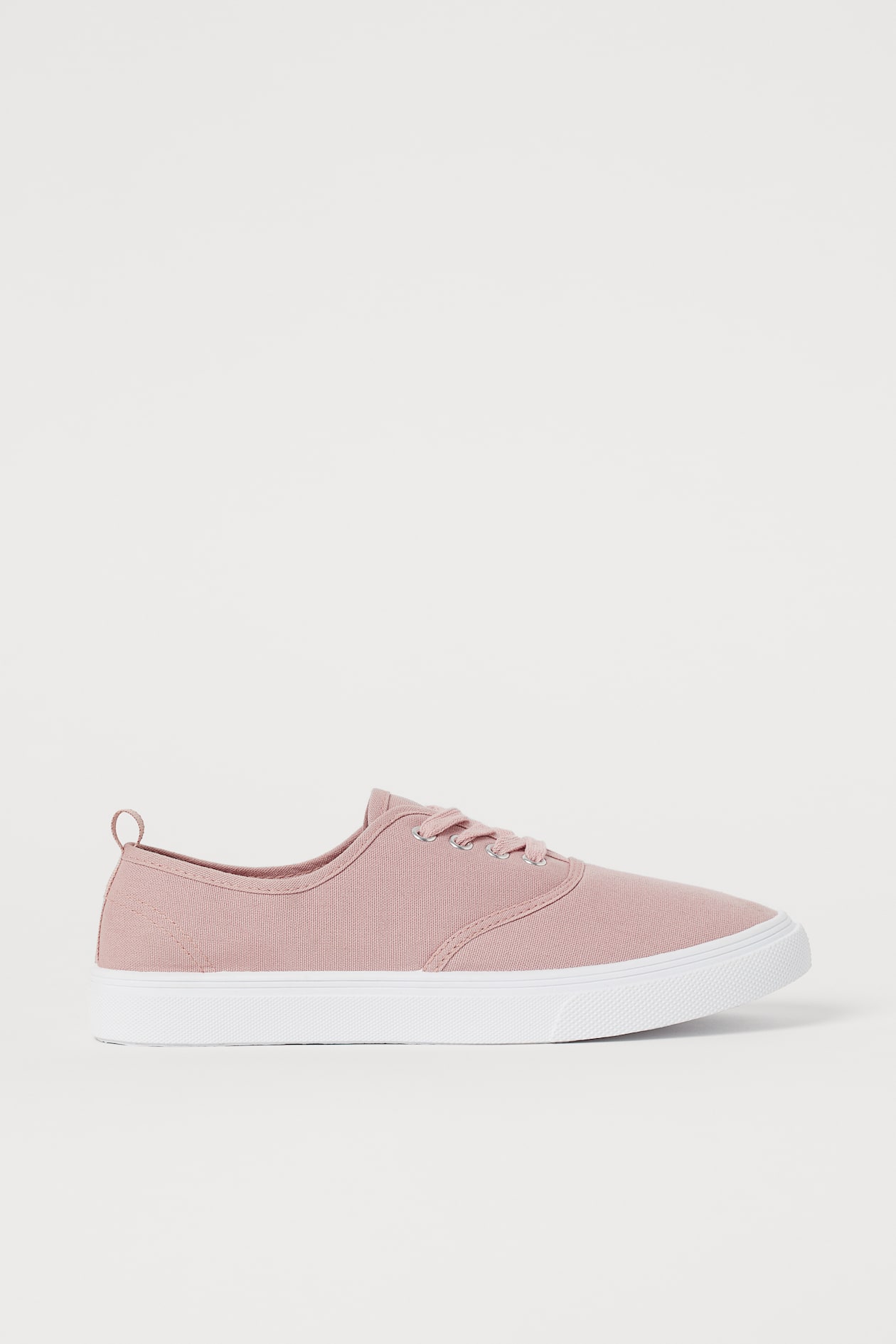 Canvas Sneakers - No heel - Powder pink - Ladies | H&M US