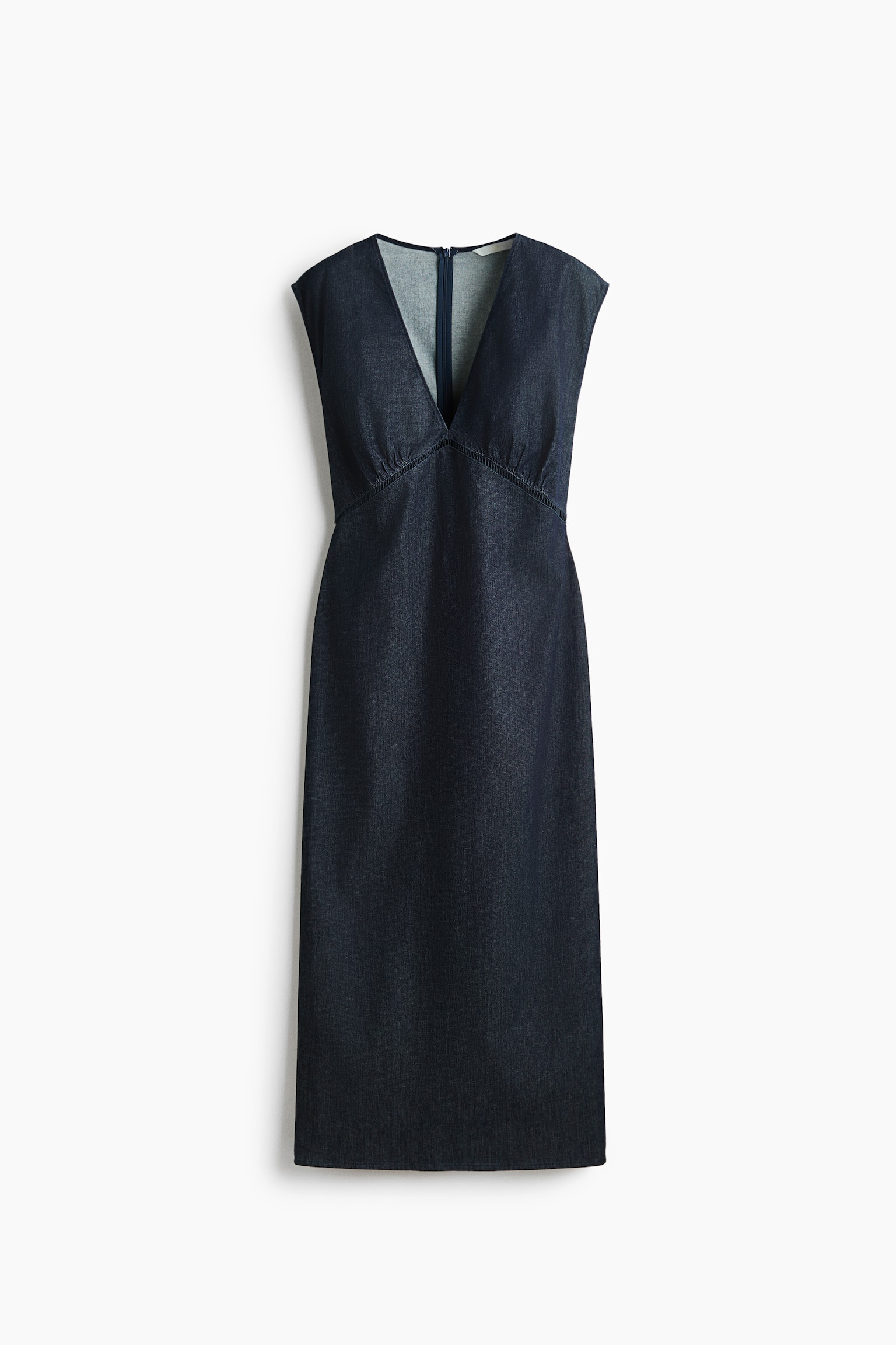 Denim midi dress - Dark denim blue