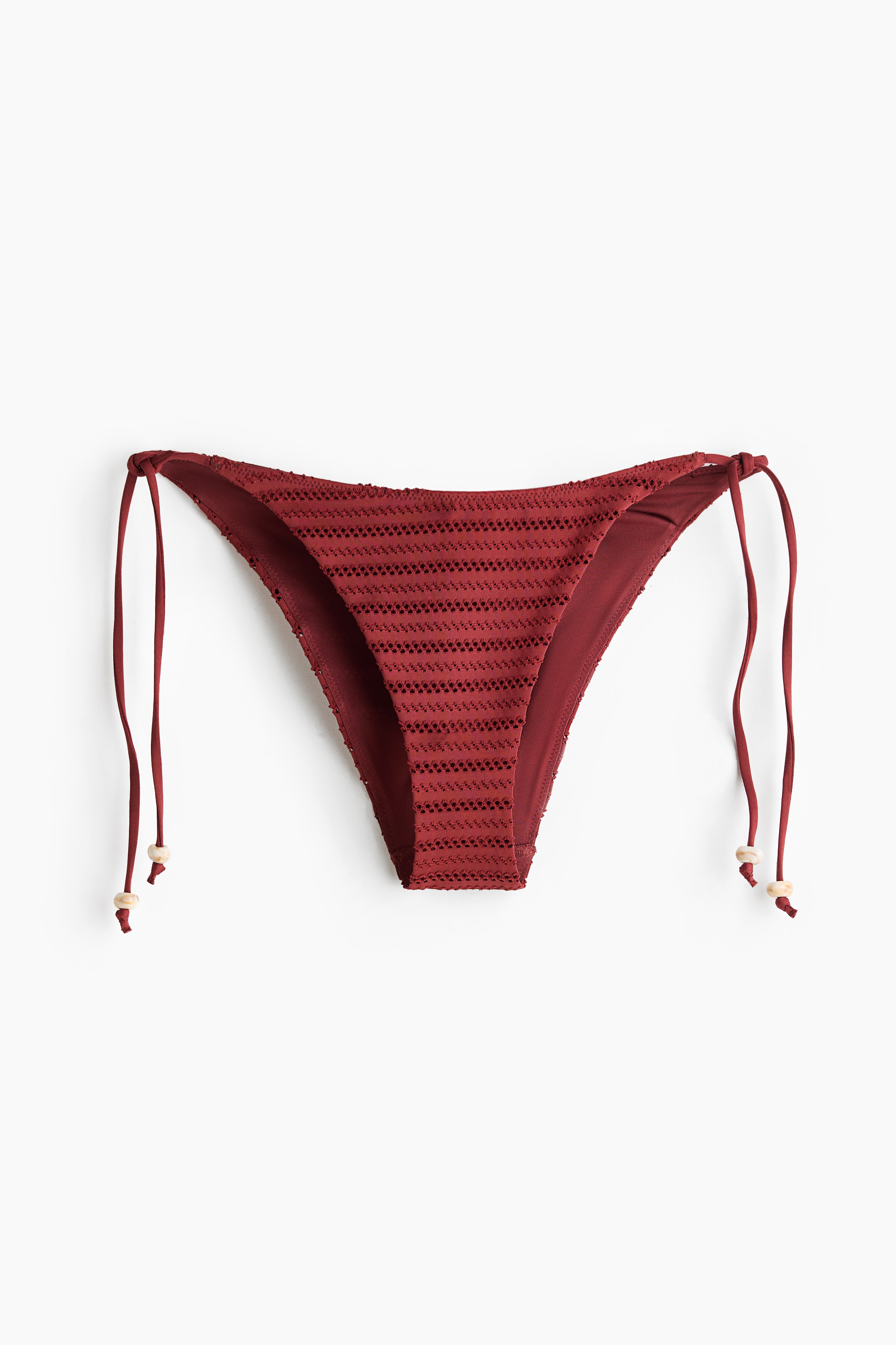 Tie Bikini Bottoms - Dark red/Orange/Light blue
