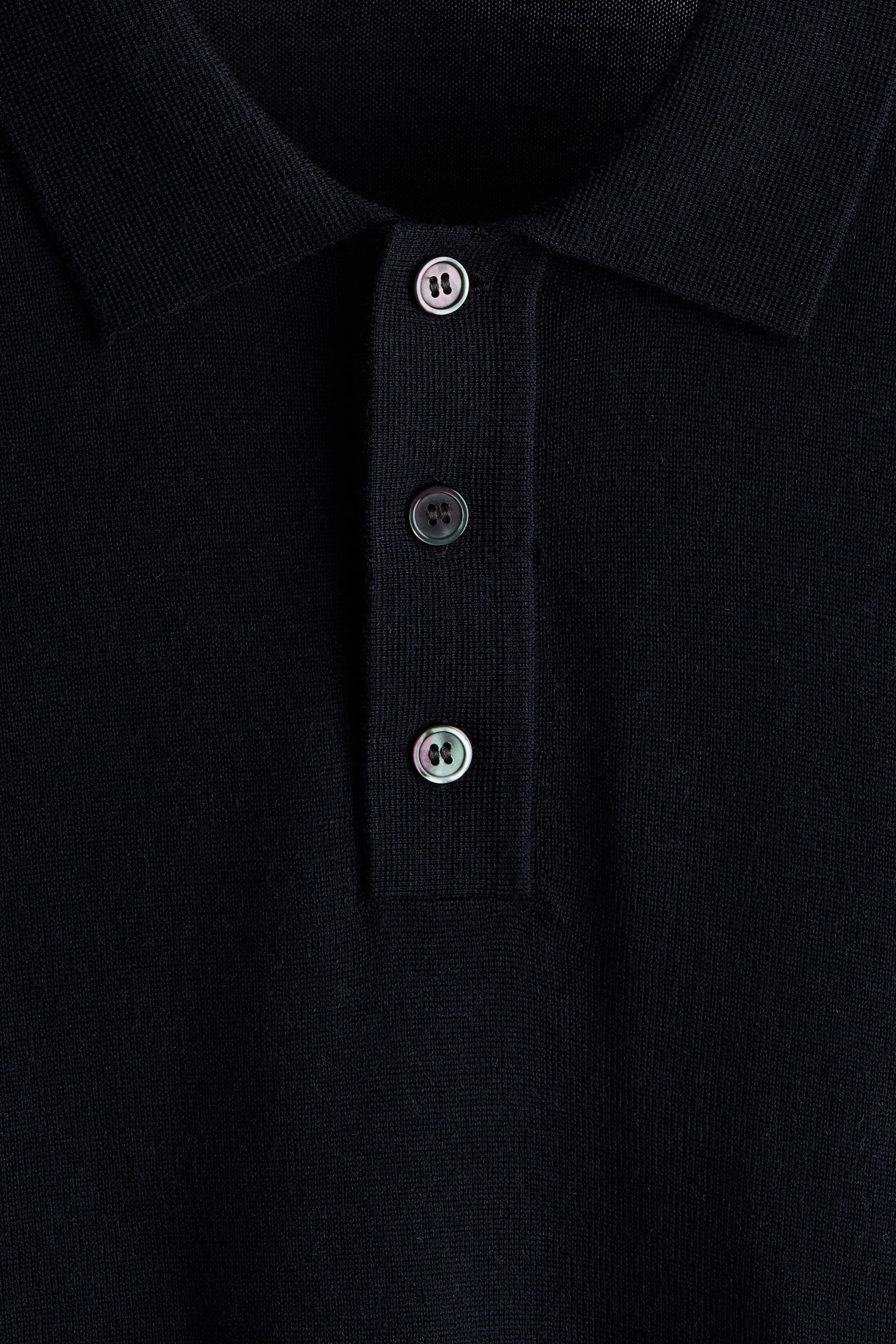 Regular-Fit Merino Wool Polo Shirt