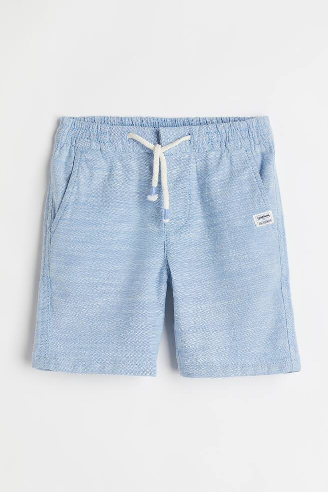 Twill shorts - Light blue/Blue/Light turquoise/Light beige