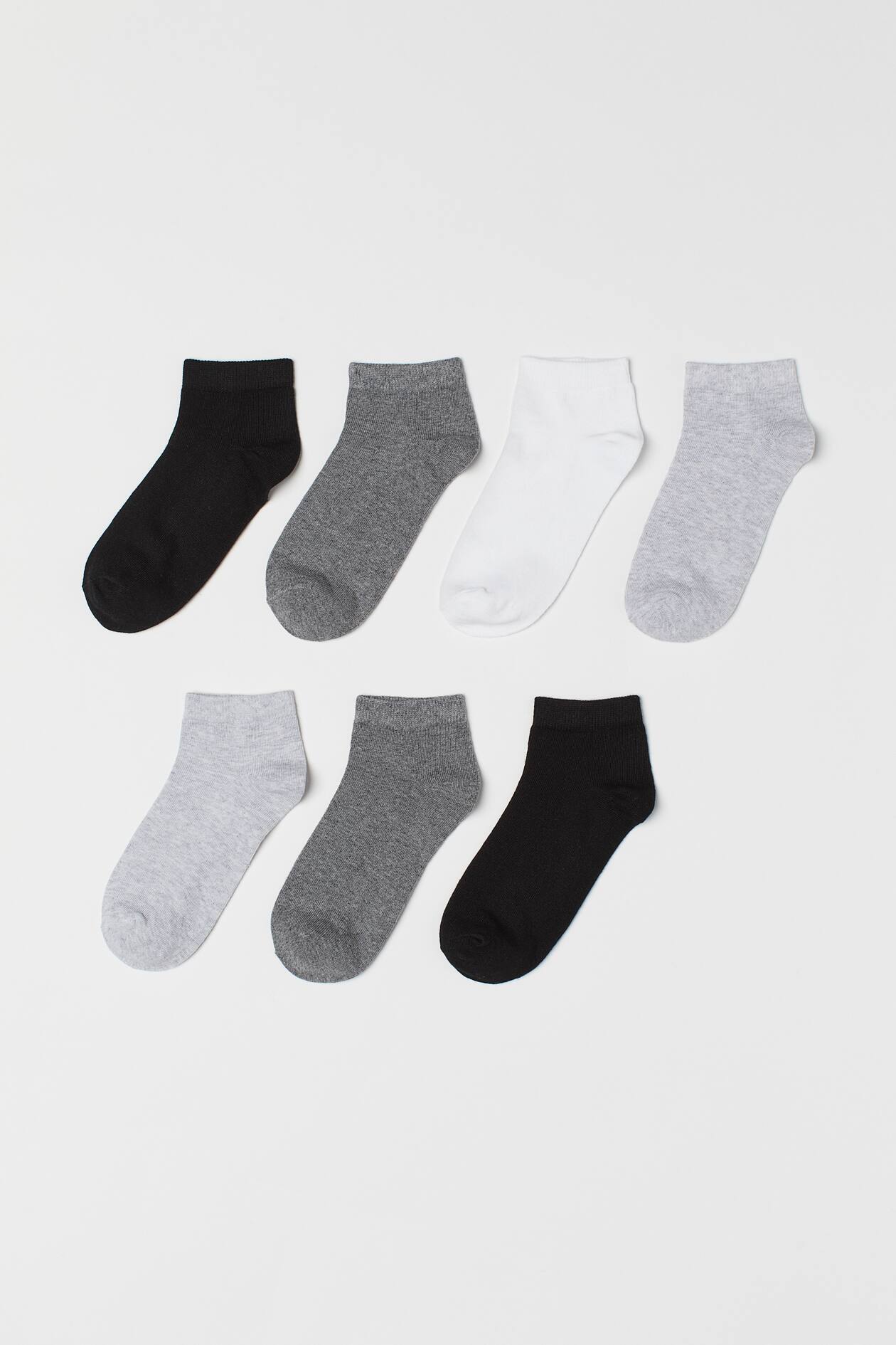 7-pack trainer socks Grey marl Kids H&M HK