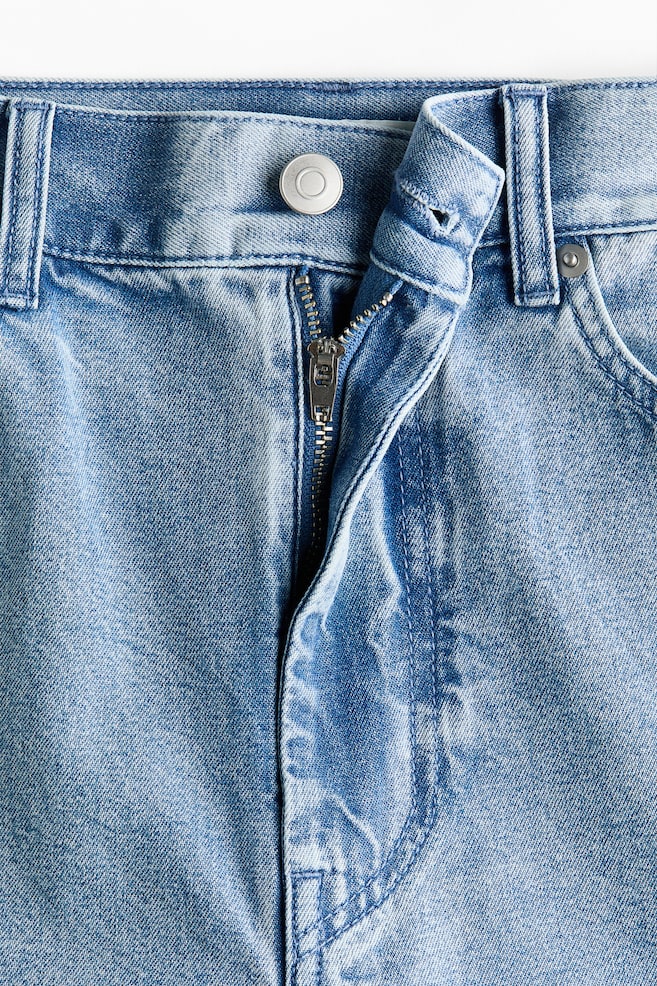 Straight Regular Waist Jeans - Màu xanh denim nhạt/Kodak - 5