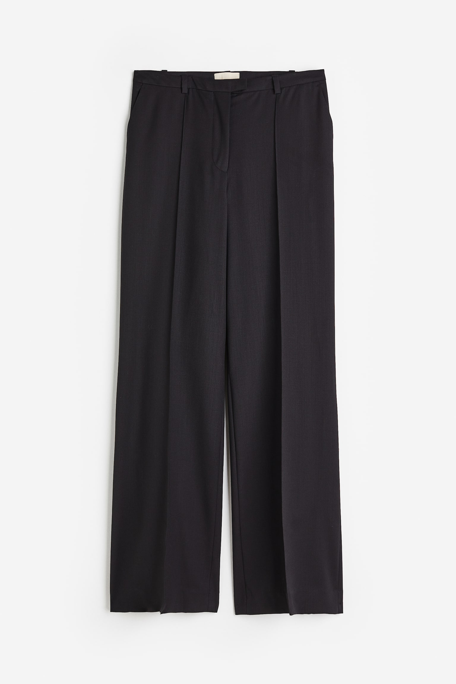 Tailored wool trousers - Nearly black - 1