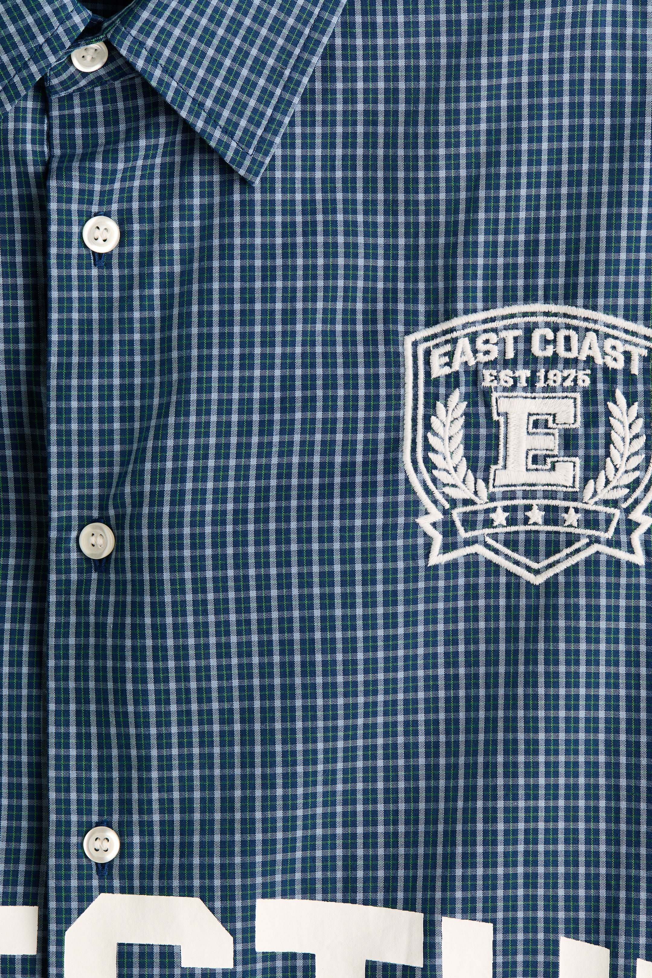 Мужские рубашки H&M Relaxed-Fit Motif-Detail Cotton Shirt — фото 2