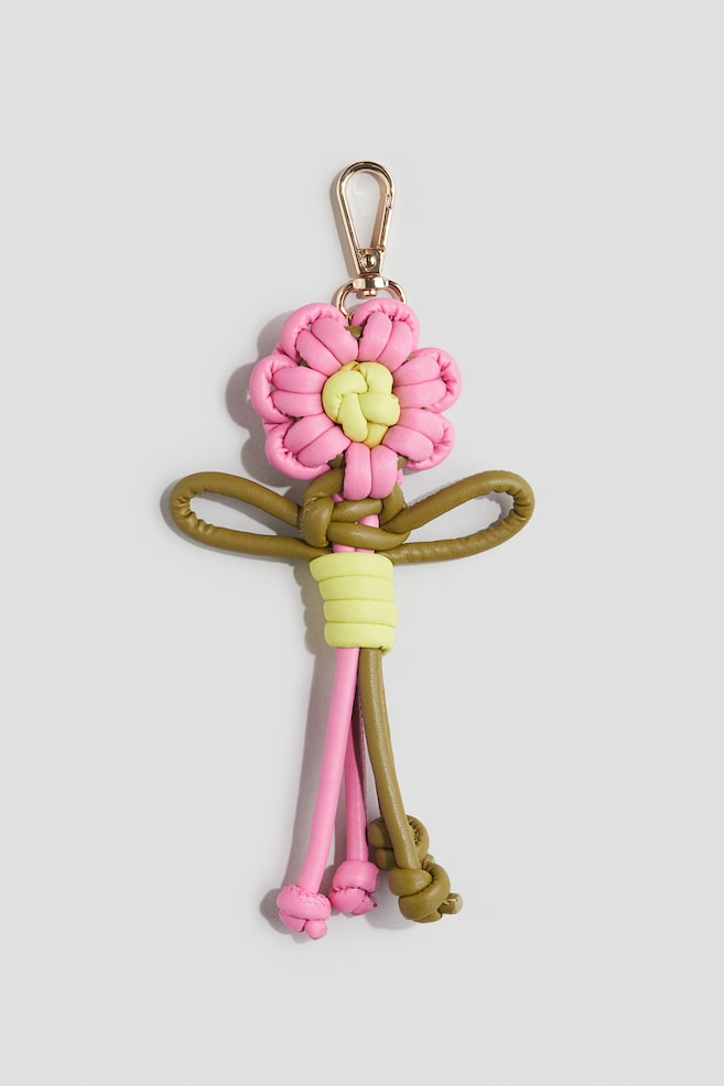 Tasbedel met applicaties - Roze/bloem/Roze/olifant - 1