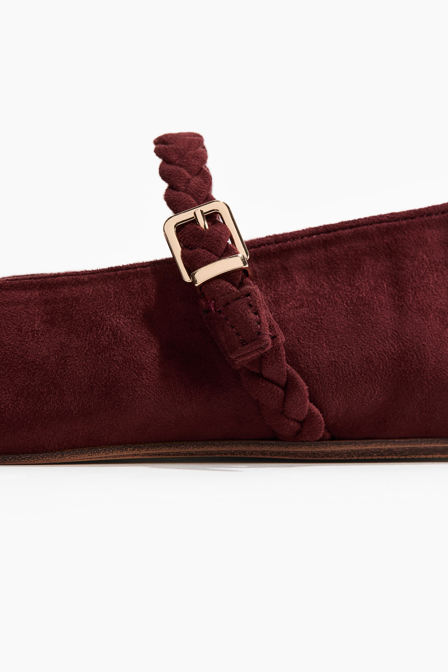 Mary Jane ballet flats - Burgundy/Brown - 4