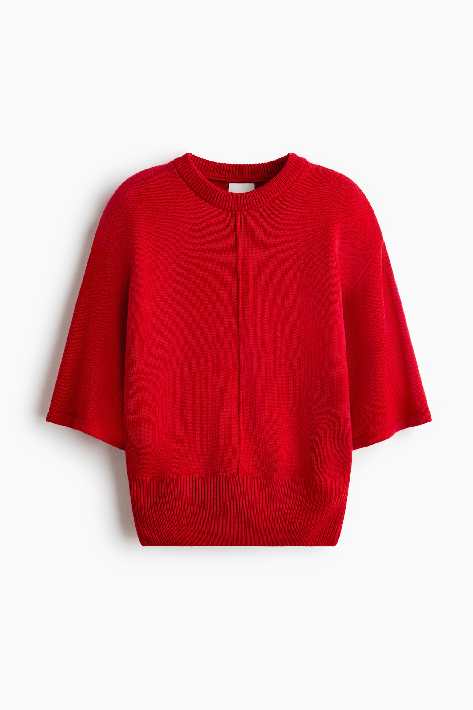 Knitted top - Red/Cream/Black - 2