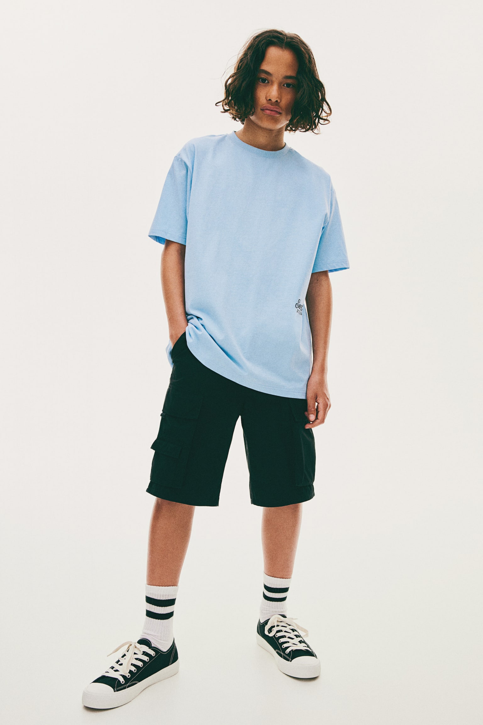 Cotton jersey T-shirt - Light blue/Sunset Studios/Brown/Howdy/Dark grey/Tie-dye/White/Academy/Light blue/Dark blue/Tie-Dye/Black/Los Angeles/Beige - 3