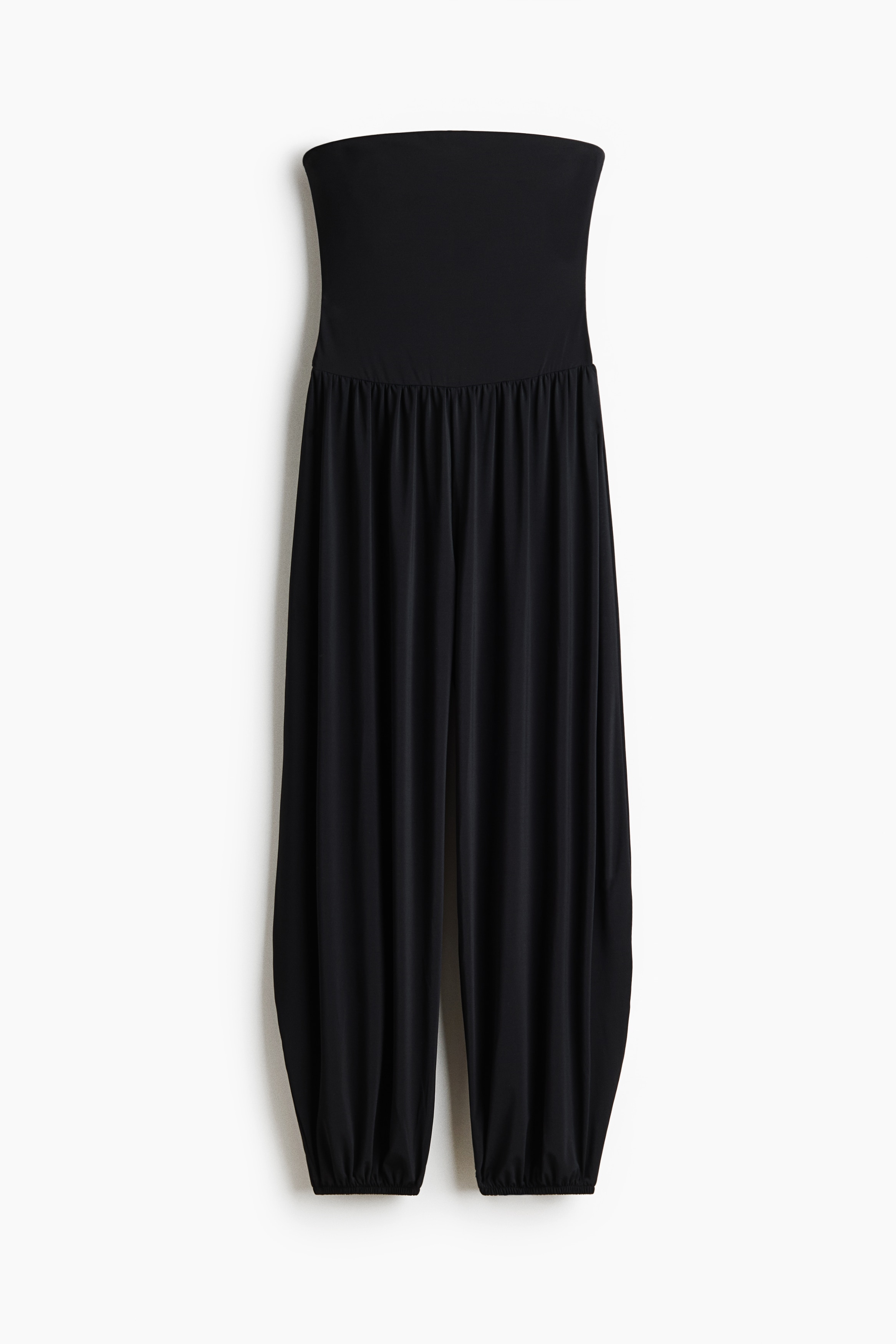 Balloon-leg bandeau jumpsuit