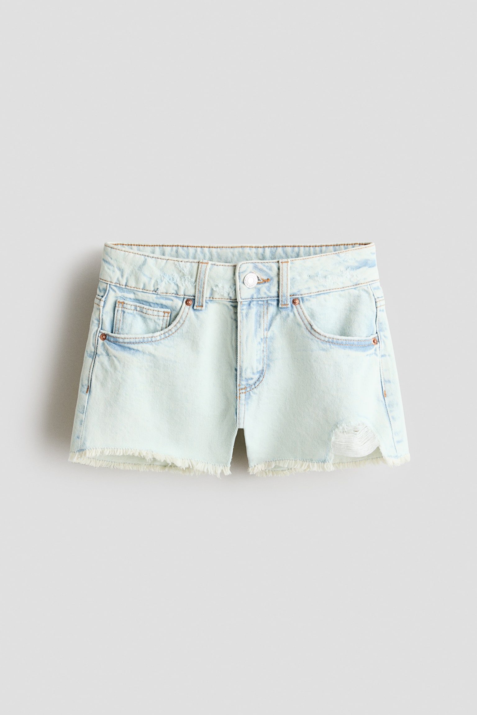 Denimshorts in Relaxed Fit - Helles Denimblau/Denimschwarz/Hellgrau/Denimblau/Helles Denimblau - 1