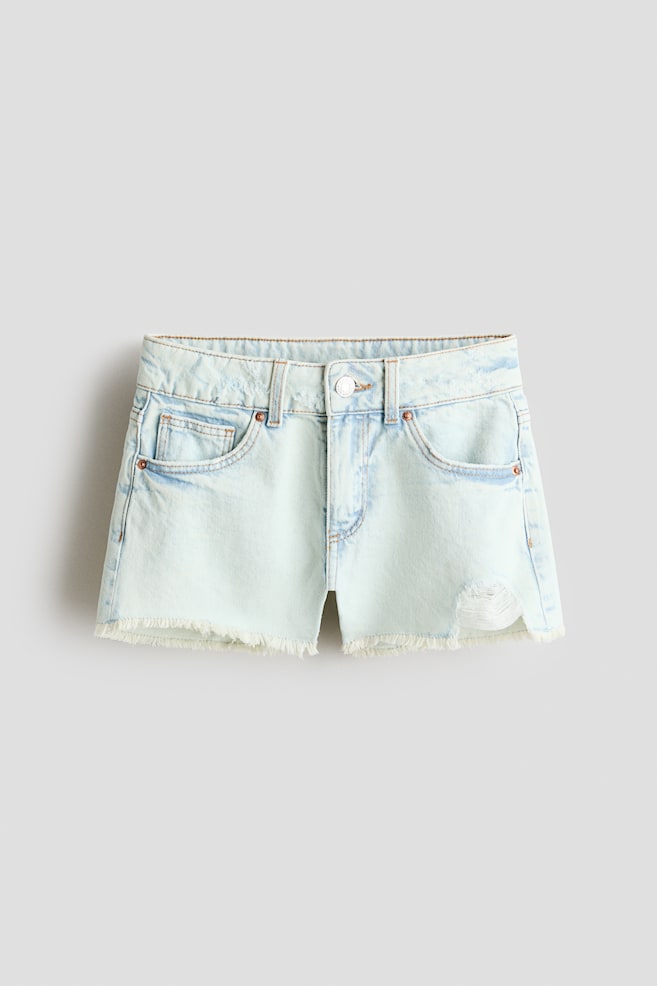 Short Relaxed Fit en denim - Bleu denim clair/Noir denim/Bleu denim/Gris clair - 1