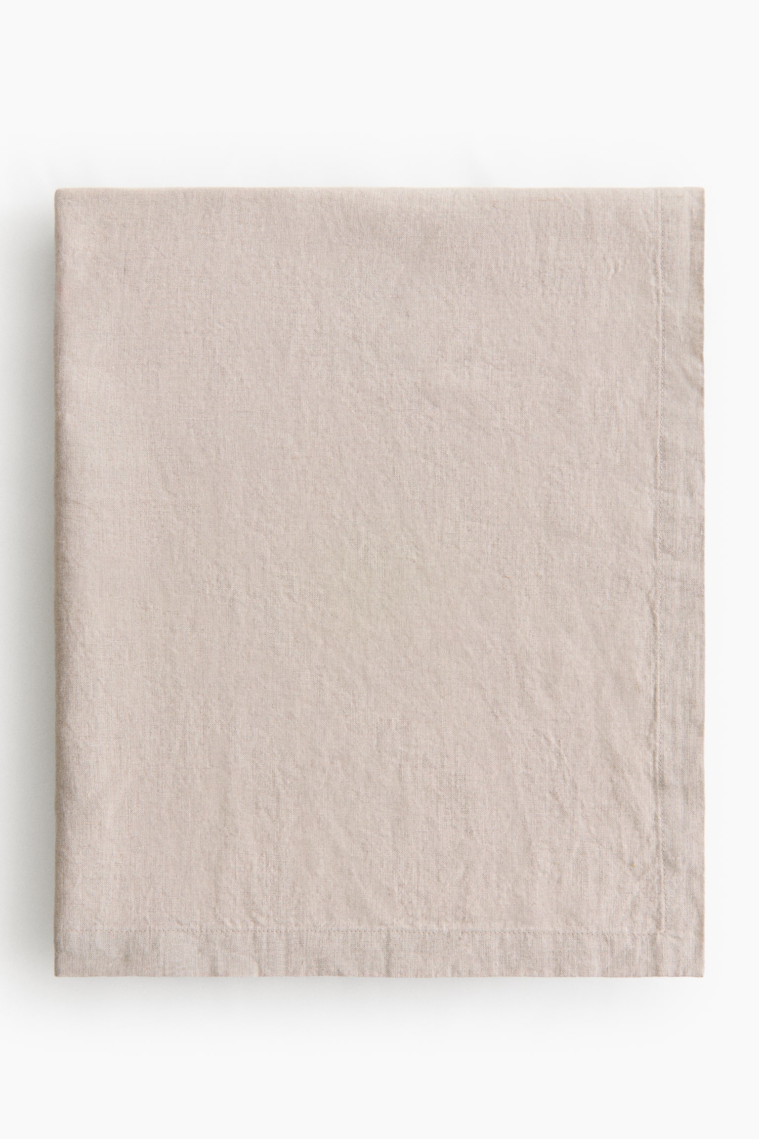 Nappe en lin - Beige/Blanc