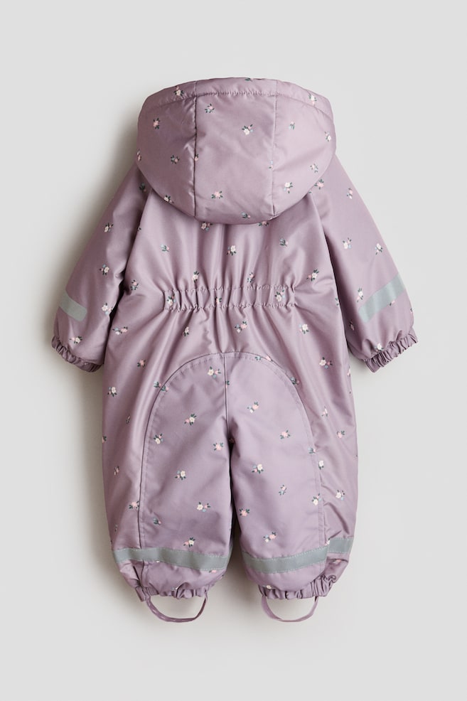 Vandafvisende flyverdragt - Lyslilla/Blomstret/Brun/Bjørne/Blomme/Blomstret/Grøn/Dinosaurer/Marineblå/Køretøjer/Lys rosa/Hjerter/Creme/Blomstret/Beige/Leopardmønstret - 1