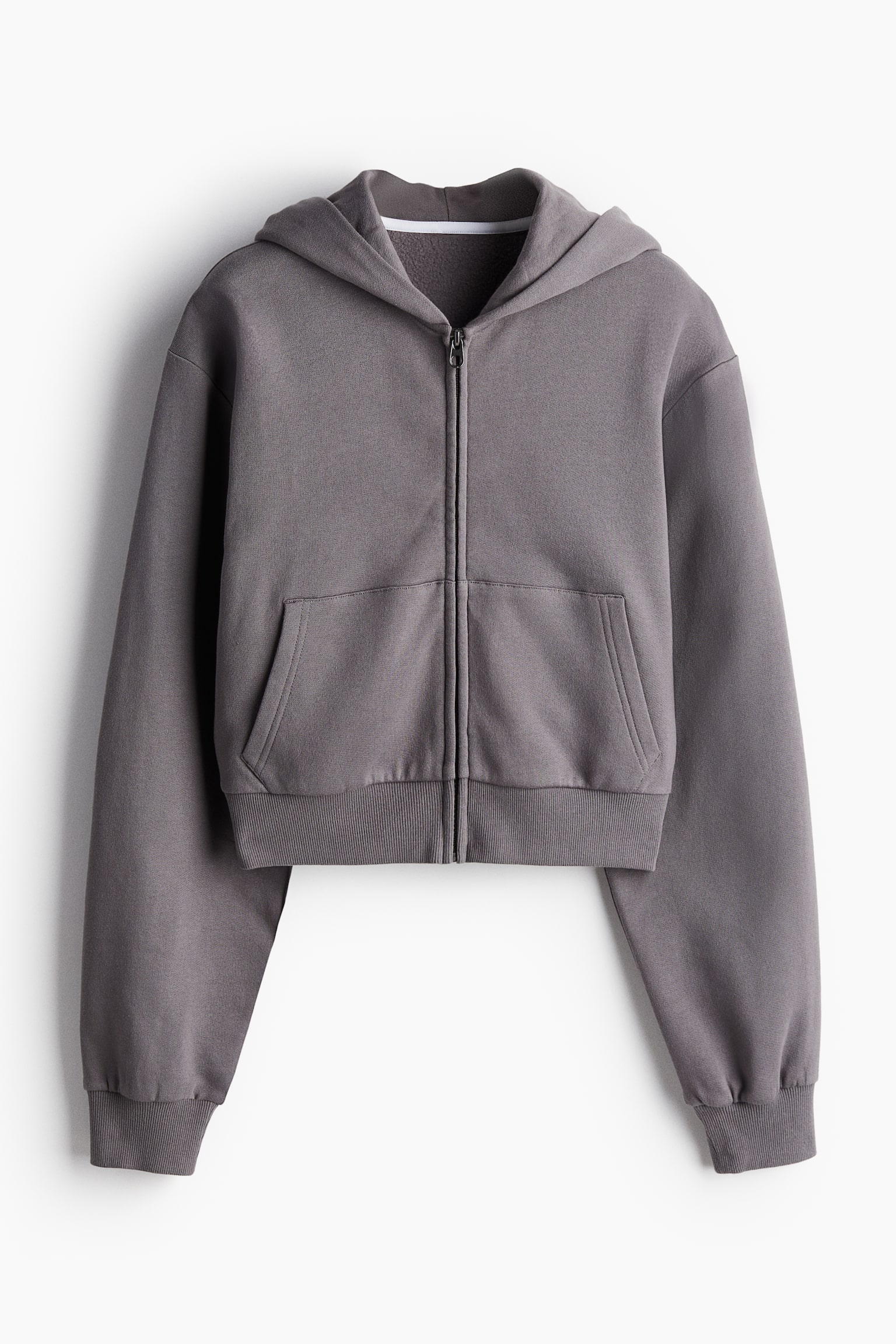 Zip-through sports hoodie - Dark grey - 2