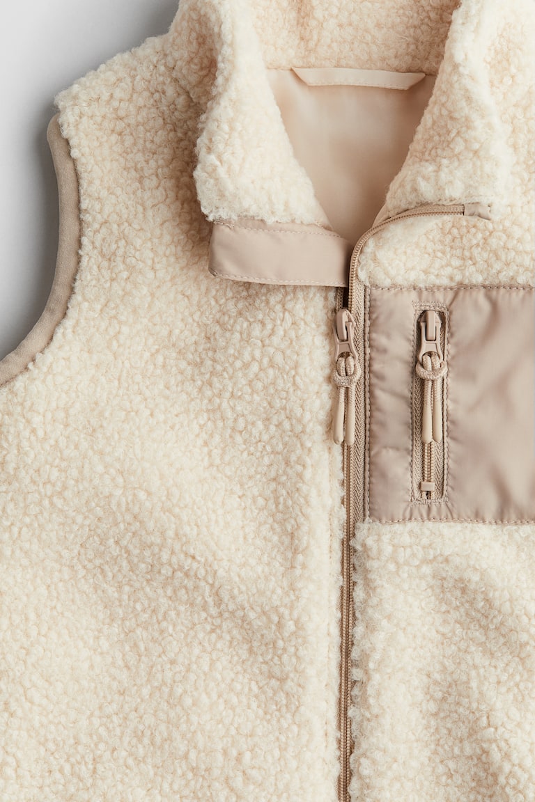 Teddy Hm Weste Beige Teddy Jacke Hm H Und M Teddy Jacke