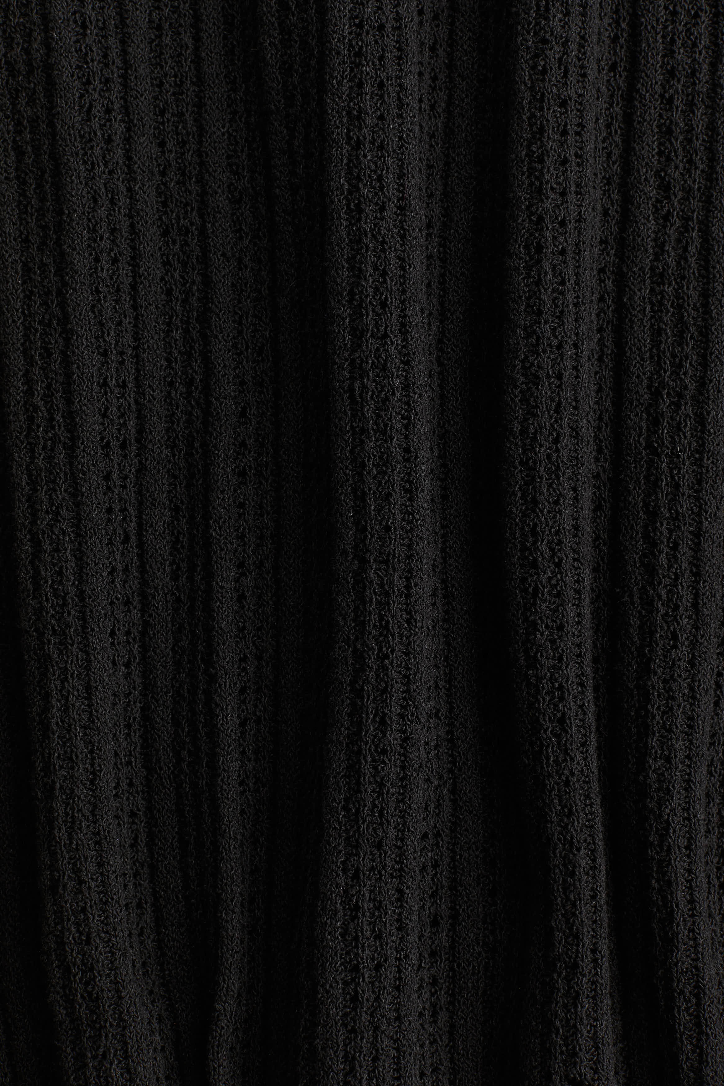 Sleeveless textured-knit dress