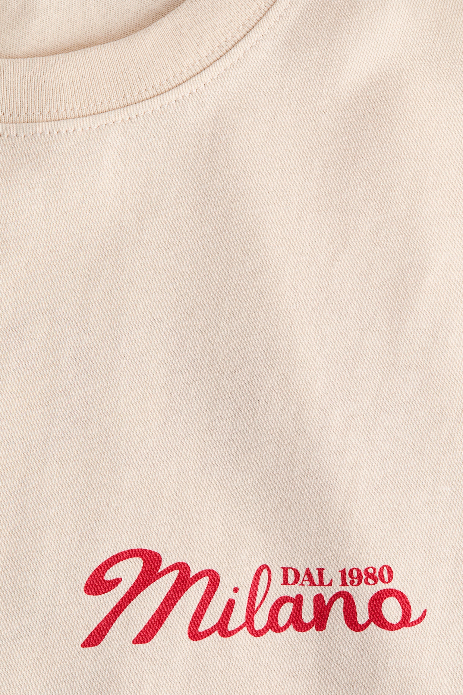 Oversized print-motif T-shirt - Light beige/Macchiato/White/La Dolce Vita/Dark grey/Espresso - 3