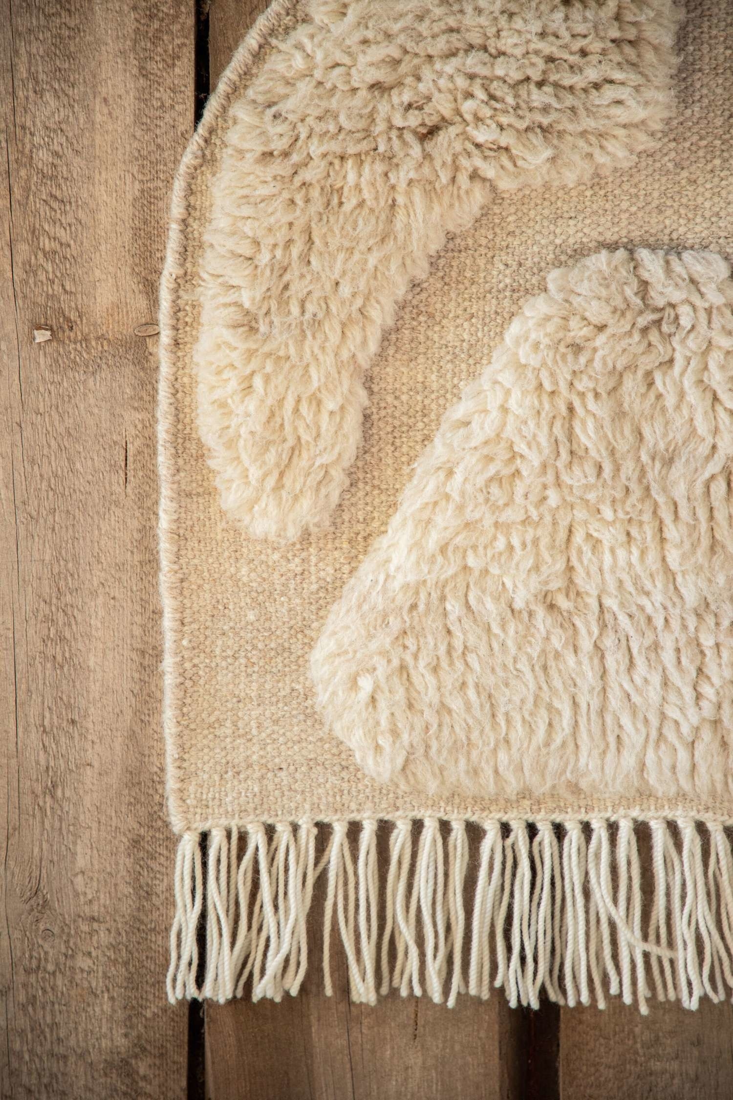 Jakobsö Wall Decoration - Uld, Offwhite