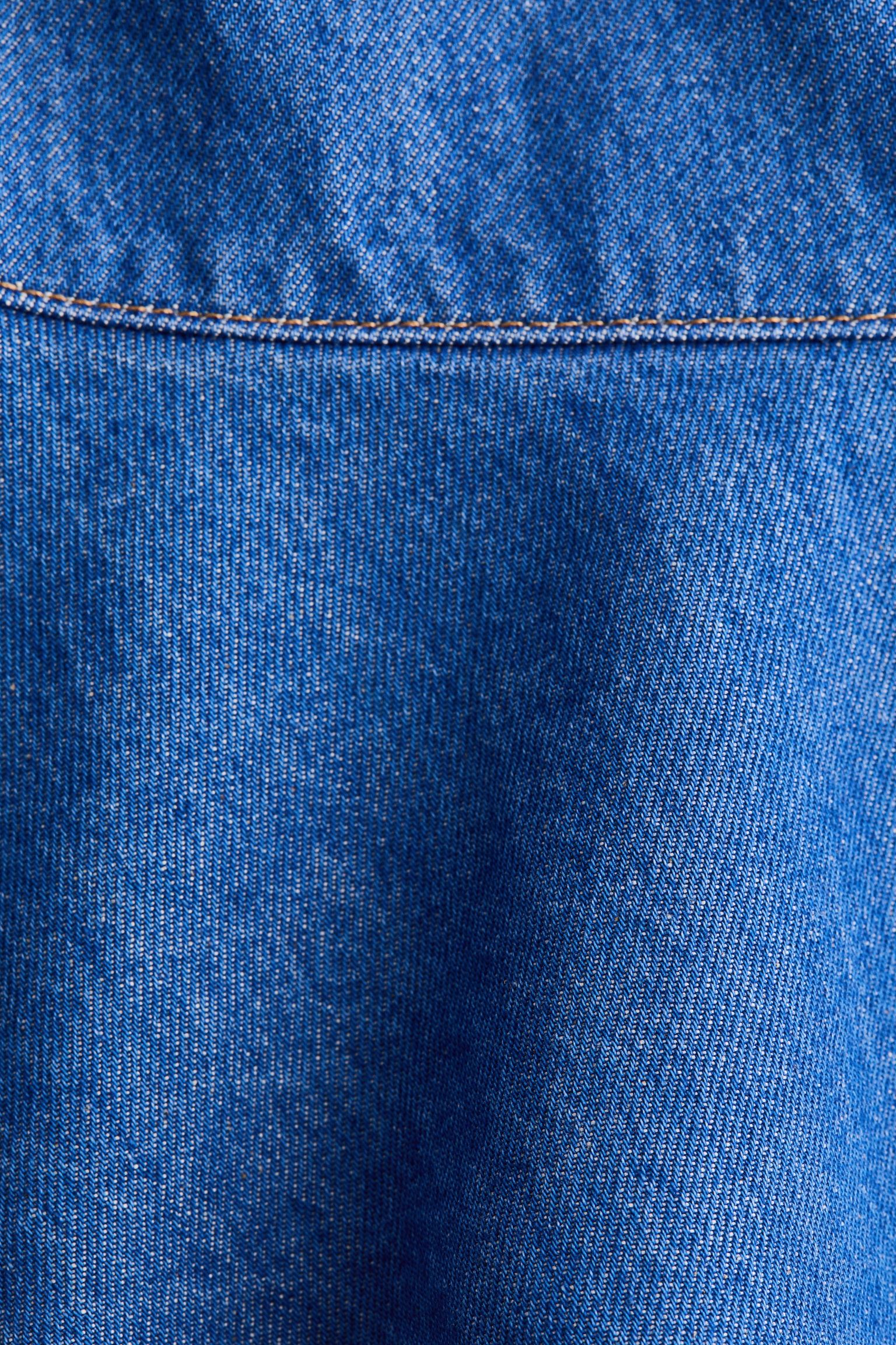 Flounced denim mini skirt - Denim blue - 3