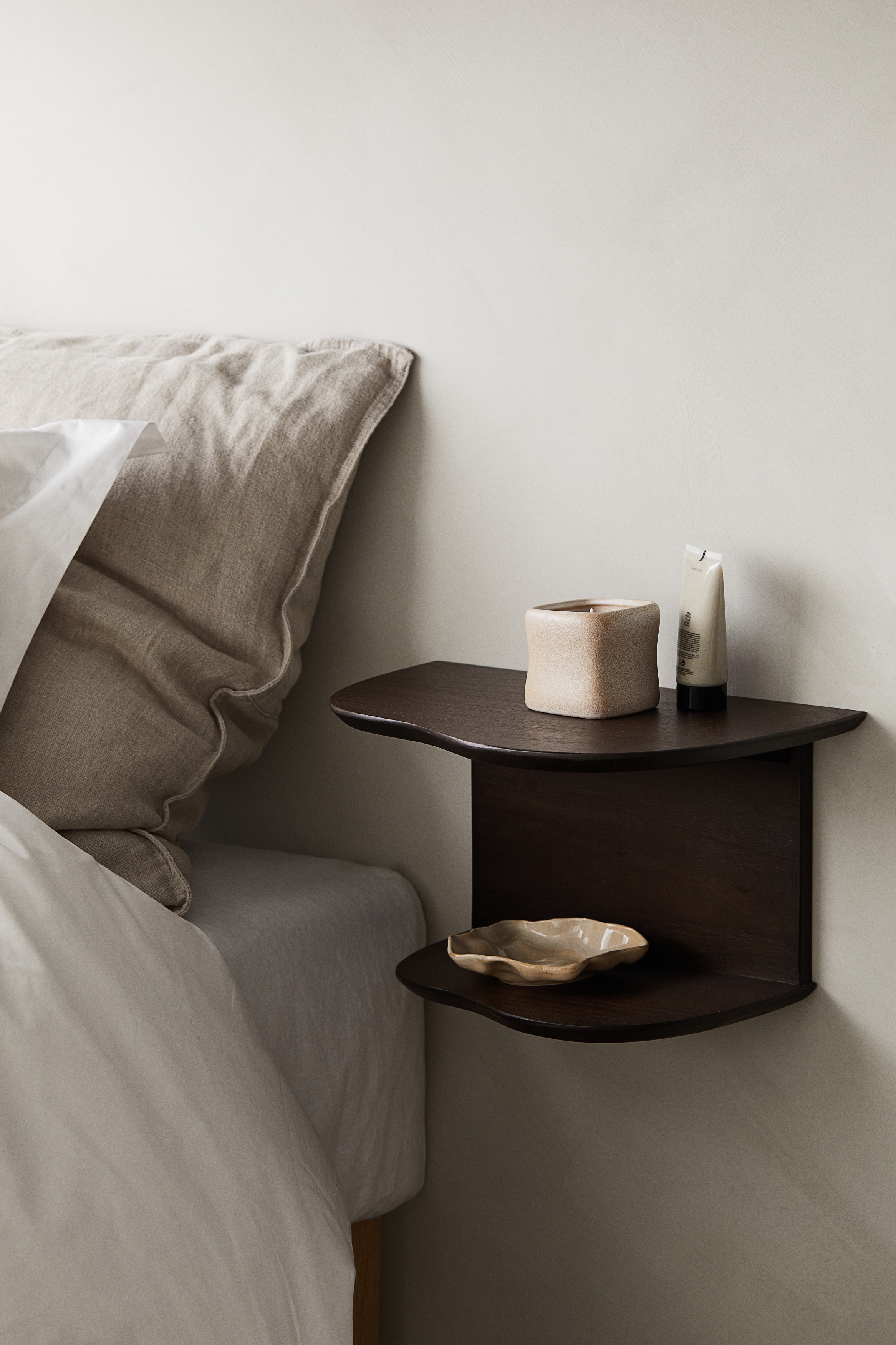 Vegghylle - Brun/Beige