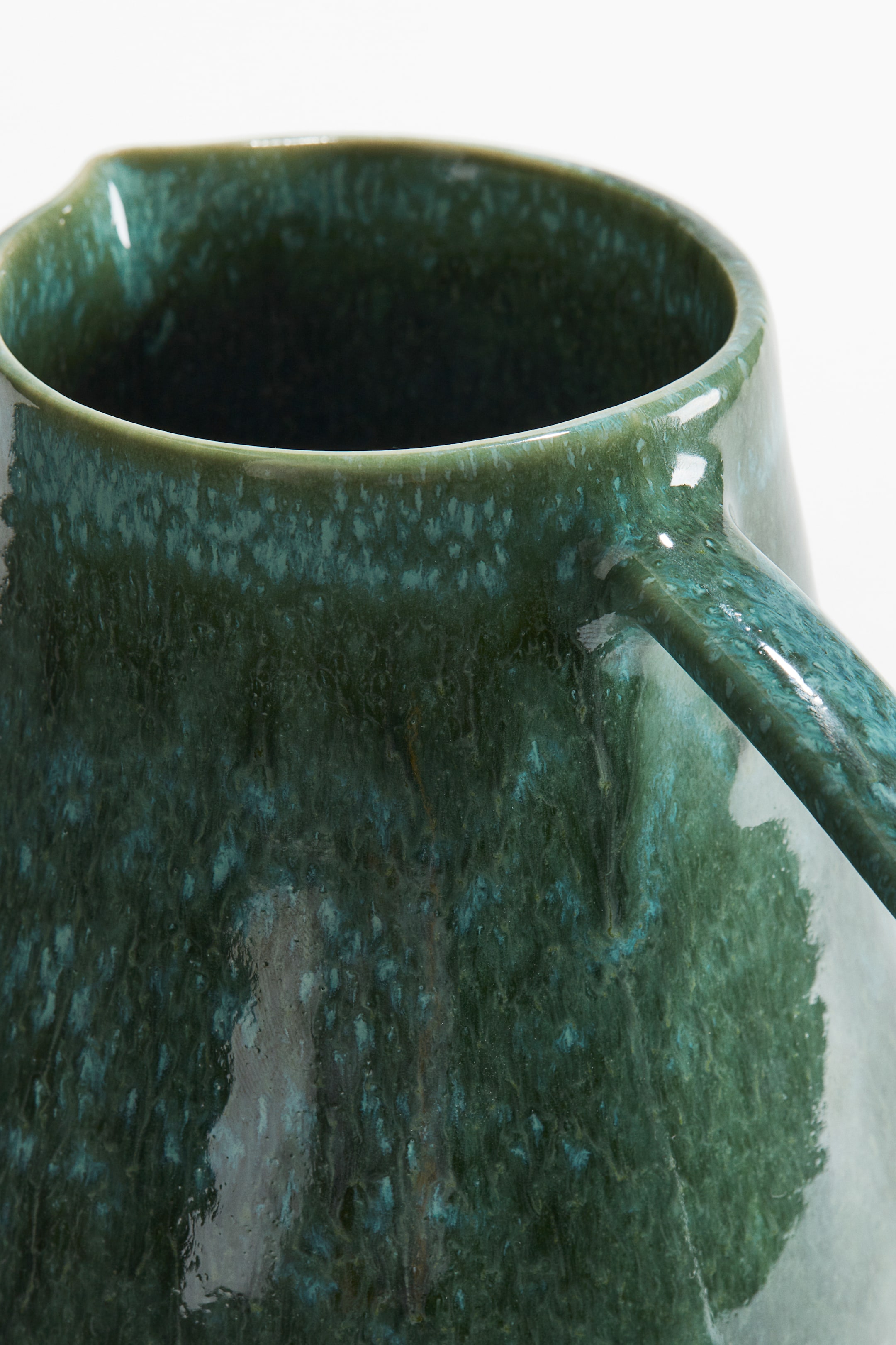 Stoneware Pitcher - Dark green - Home All | H&M US