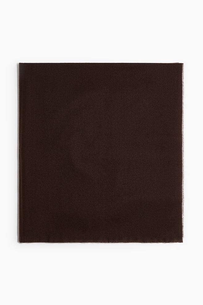 Blanket Scarf - Dark brown/Black/Beige/Dark gray melange - 1