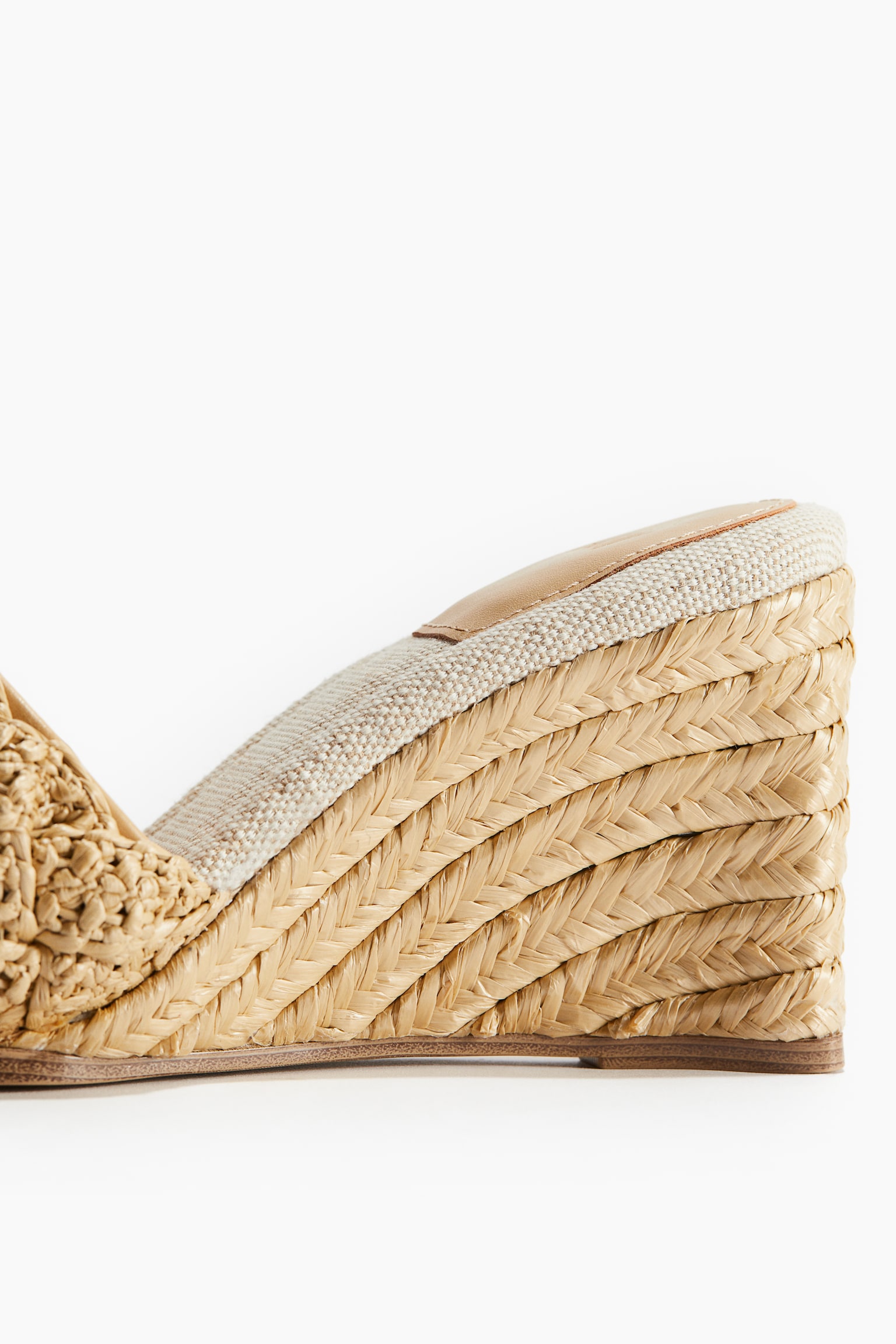 Wedge Heel Espadrilles - Beige - 3