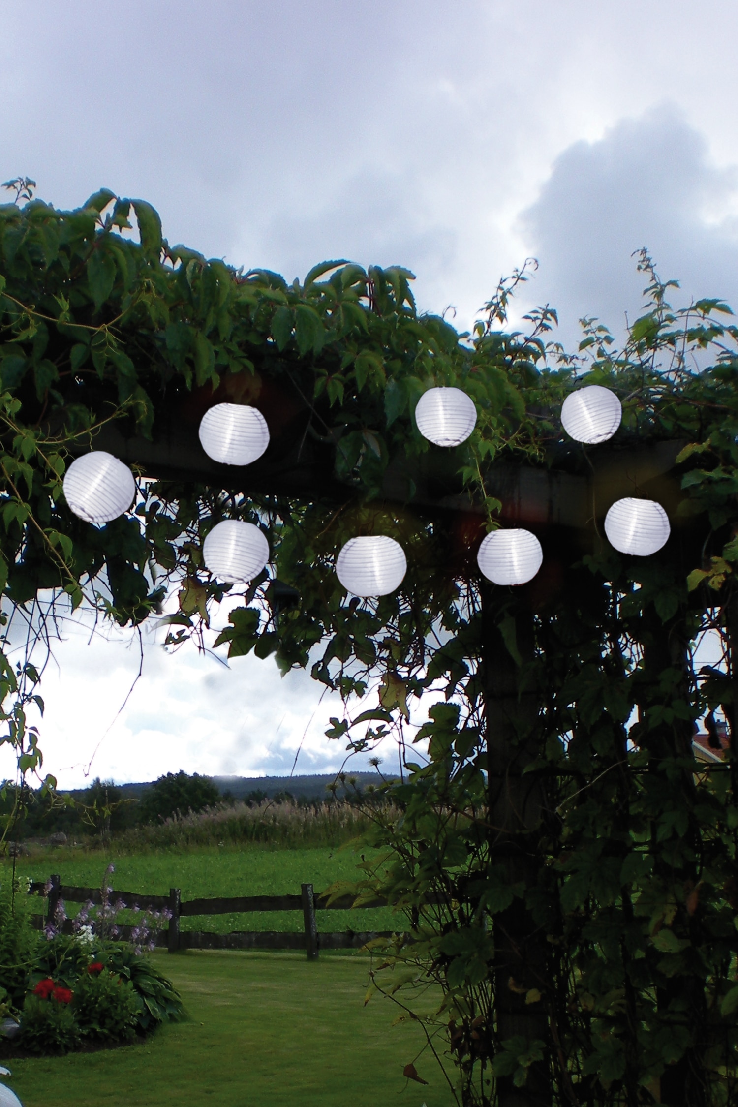 Festival Slinger Met Zonnecellen - Wit