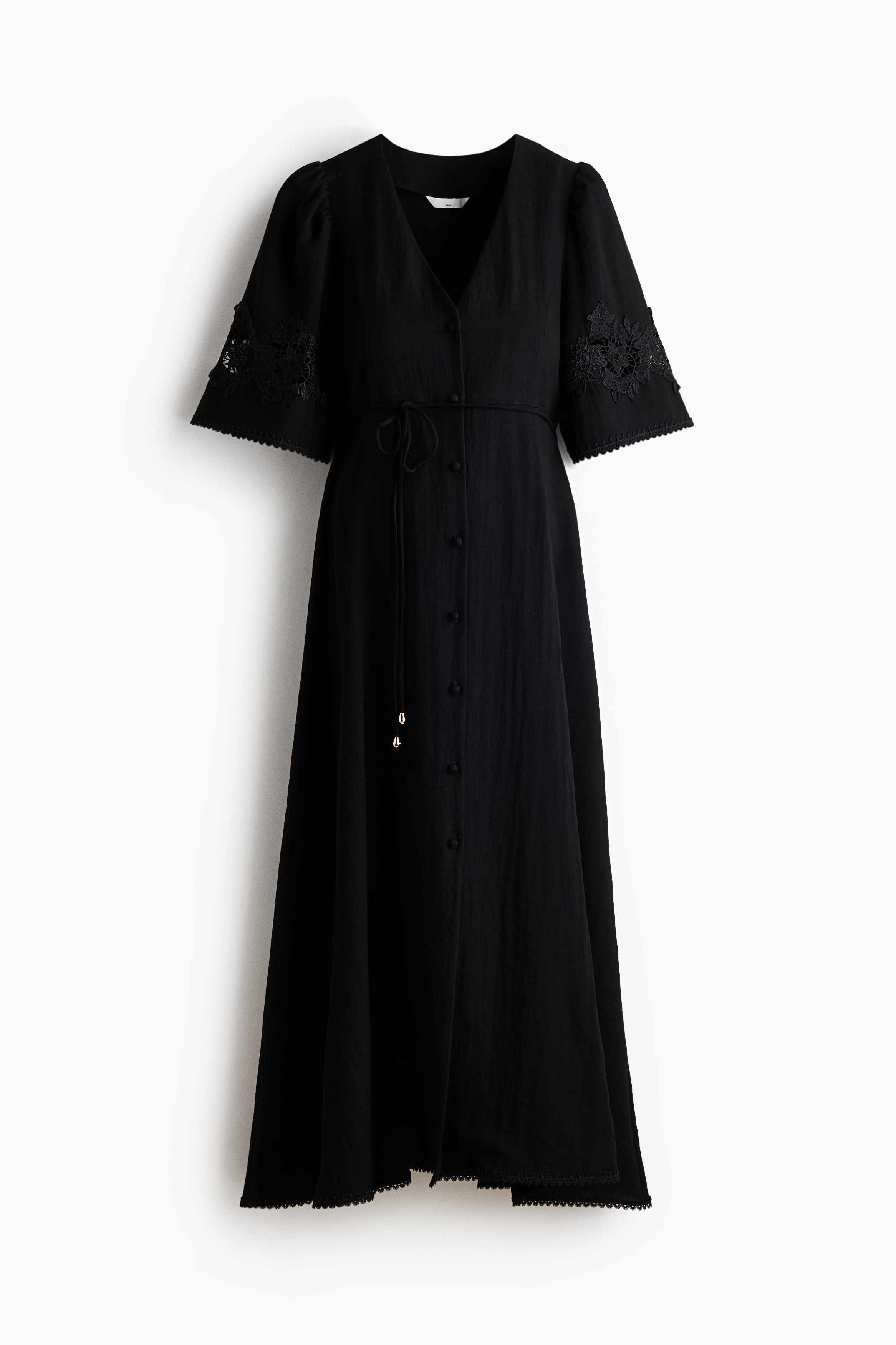 MAMA Crinkled Dress with Eyelet Embroidery from H&M - $74.99
