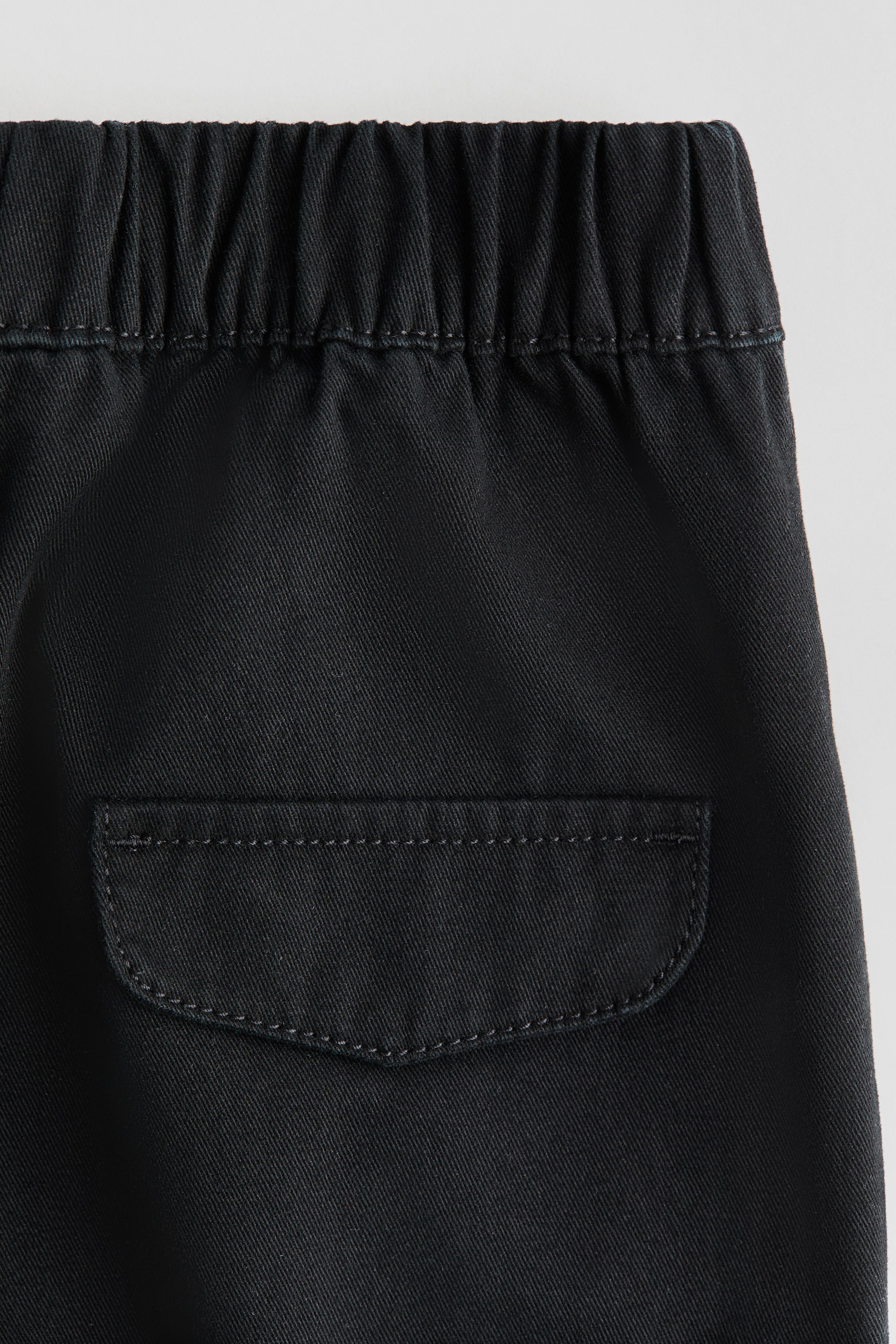 拡大画像を表示: コットンツイルジョガーパンツ - ブラック - Kids | H&M JP 6