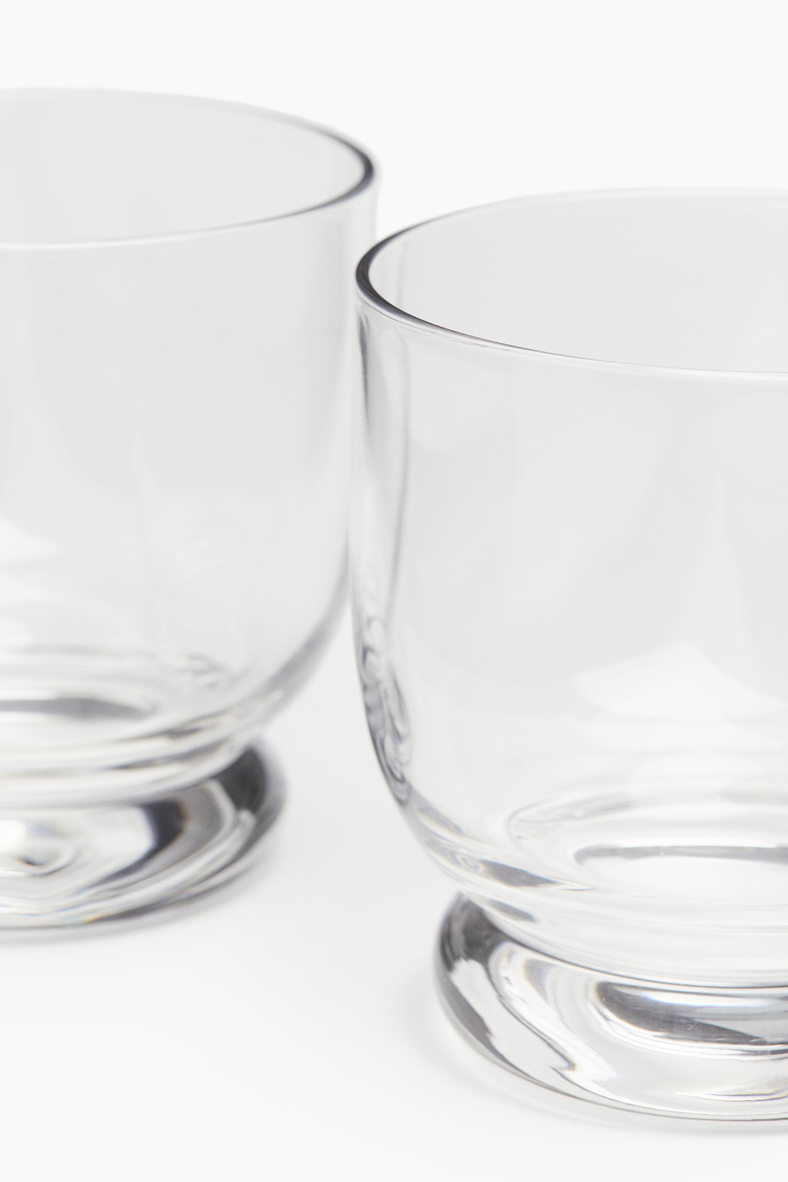 2-pack footed tumbler - Transparent - 3