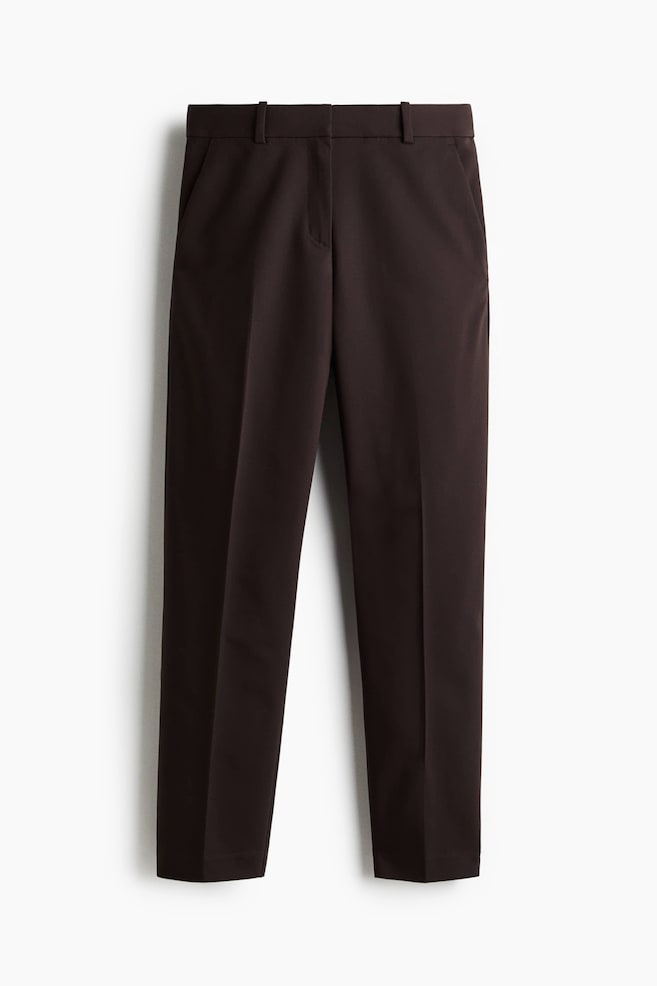 Slacks - Dark brown/Black/Navy blue/Light beige/Dark khaki green/Cream/Dark taupe - 1