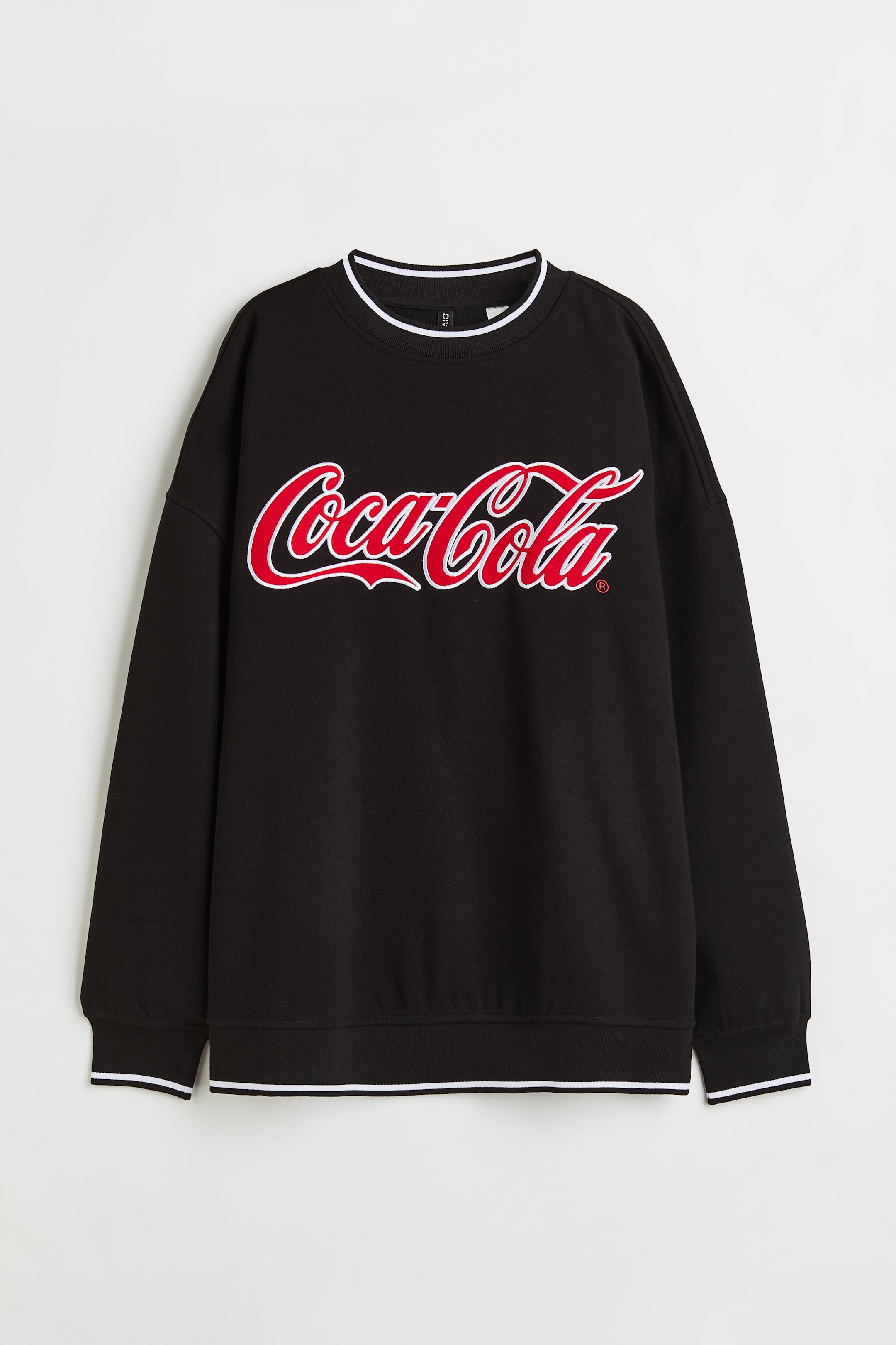 查看大圖: 加大碼圖案運動衫 - 黑色/Coca-Cola - Ladies | H&M 1