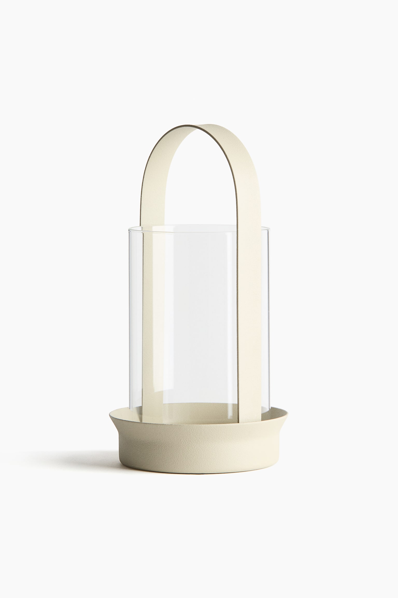 Glass lantern - Light beige/Black - 5