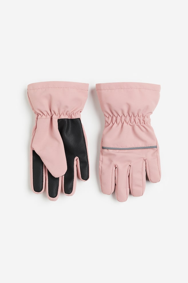 Shell gloves - Light pink/Black/Dark khaki green - 1