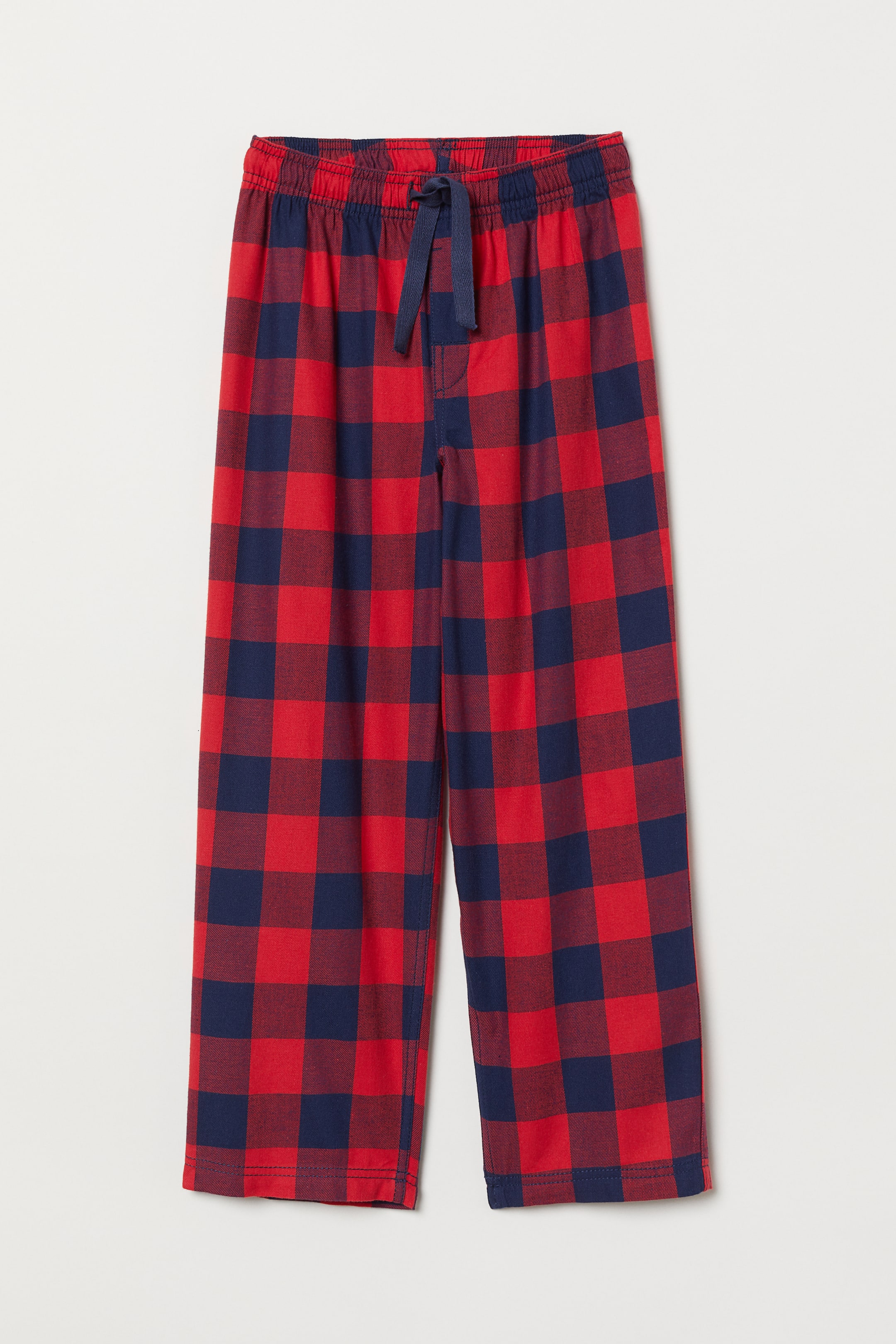 Agrandir l'image: Pantalon de pyjama en flanelle - Rouge/bleu/carreaux - ENFANT | H&M FR 1