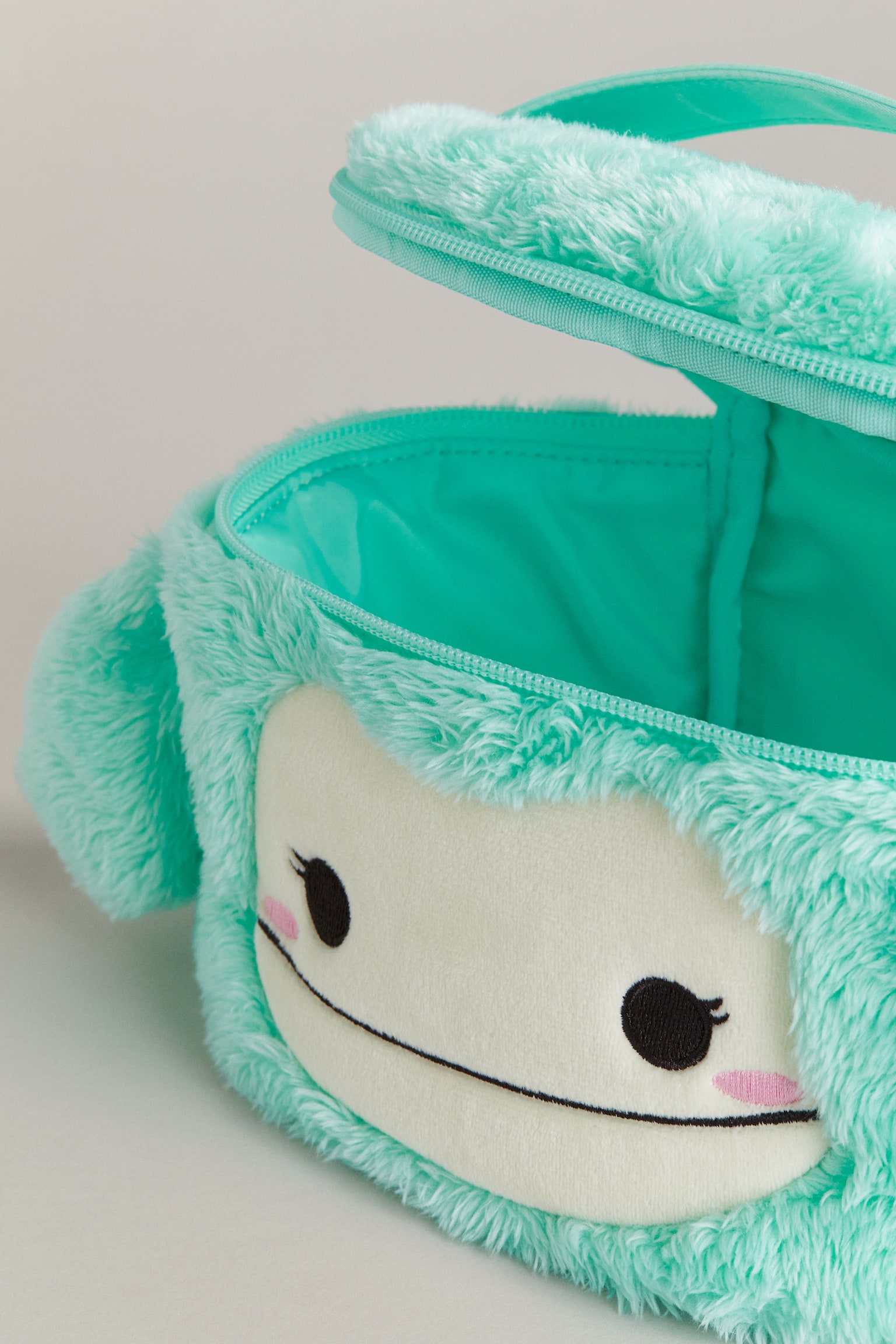 Fluffy Pencil Case - Mint green/Squishmallows - 3