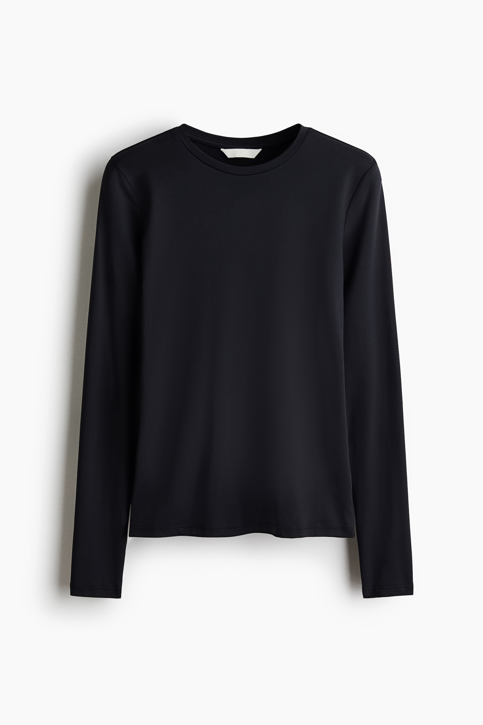 Long-sleeved microfibre top - Dark blue/Black/Dark greige/Dark mole/White/Light turquoise/Light greige/Dark blue - 2