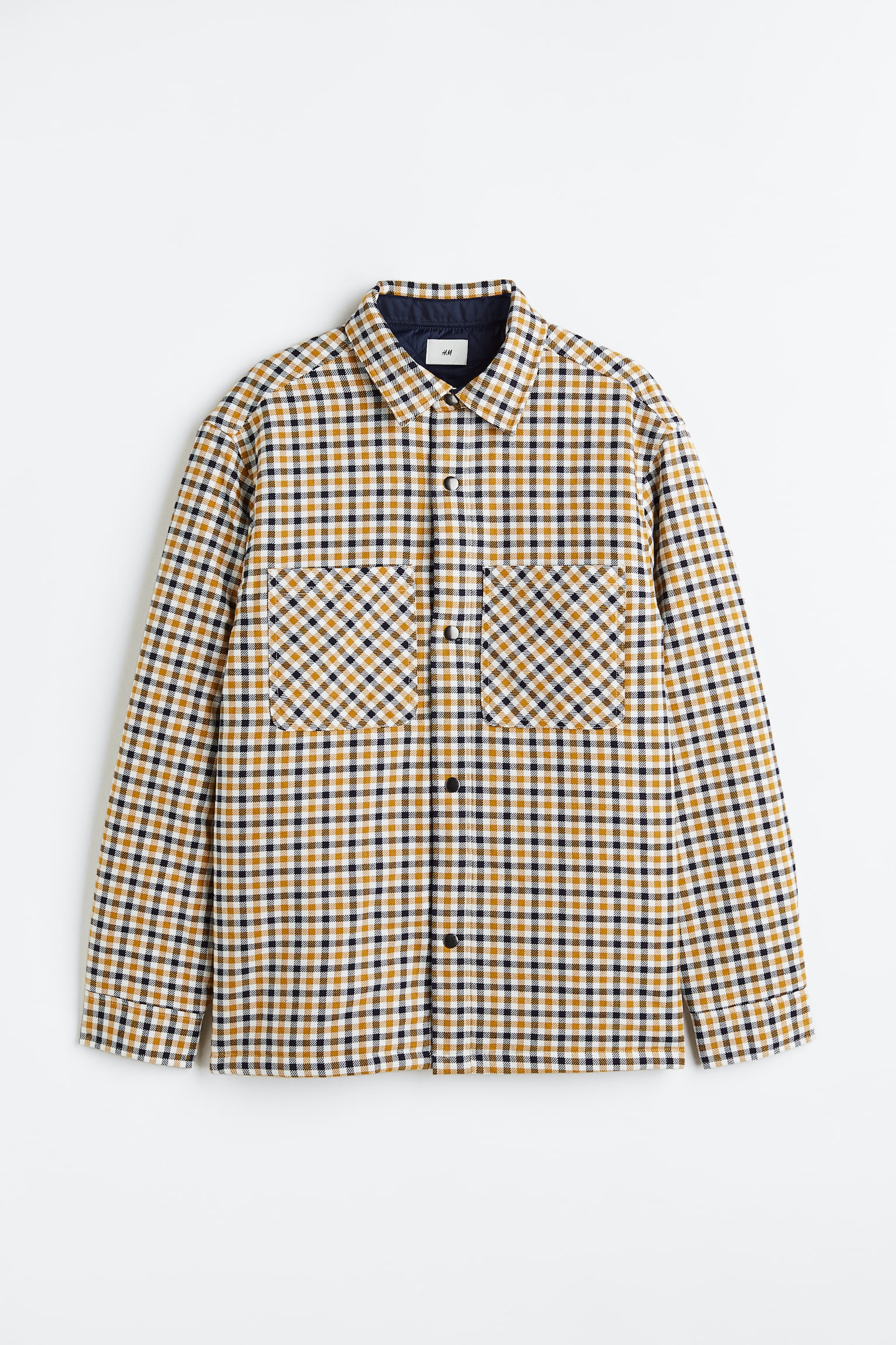 Padded overshirt - Yellow/Black checked/Red/Black checked/Light beige/Checked/Brown/Checked/Green/Checked - 1