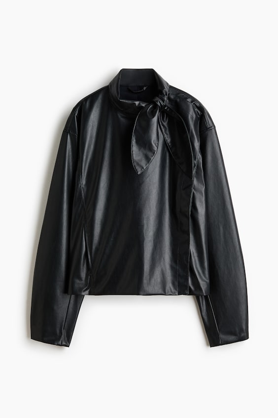 H&M Coated Jacket with Scarf Collar