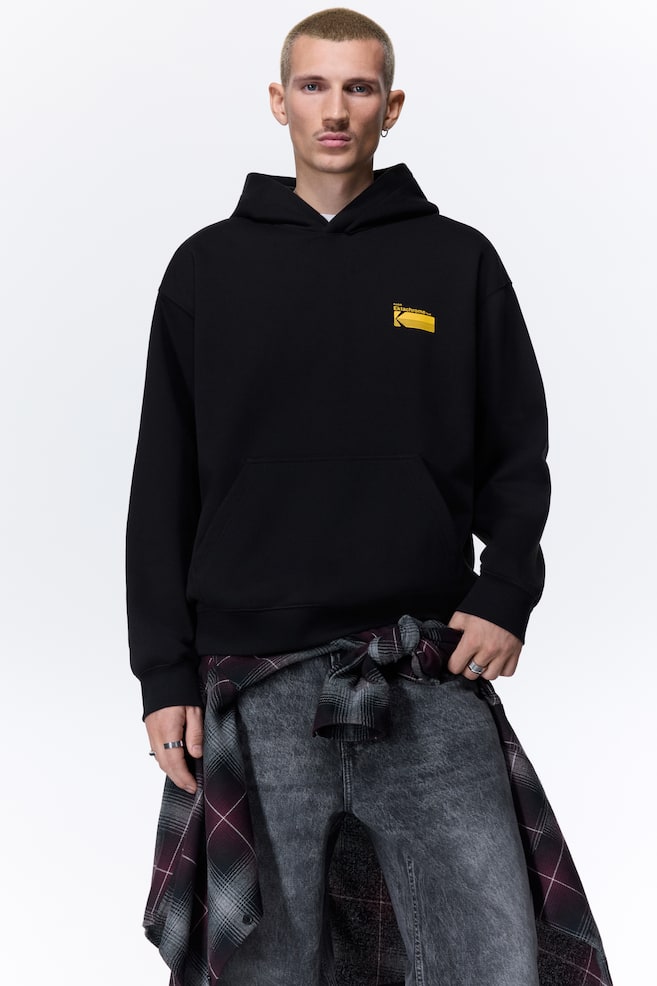 Loose-Fit Printed Hoodie - Black/Kodak/White/The Godfather/Black/Fender/Black/Home Alone/White/Terminator/Black/Alien/Dark green/I Lose Control - 2