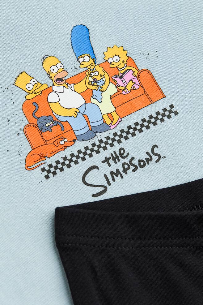 Printed jersey pyjamas - Light blue/The Simpsons/Black/Naruto/Black/PlayStation/Black/Naruto/dc/dc/dc/dc - 2