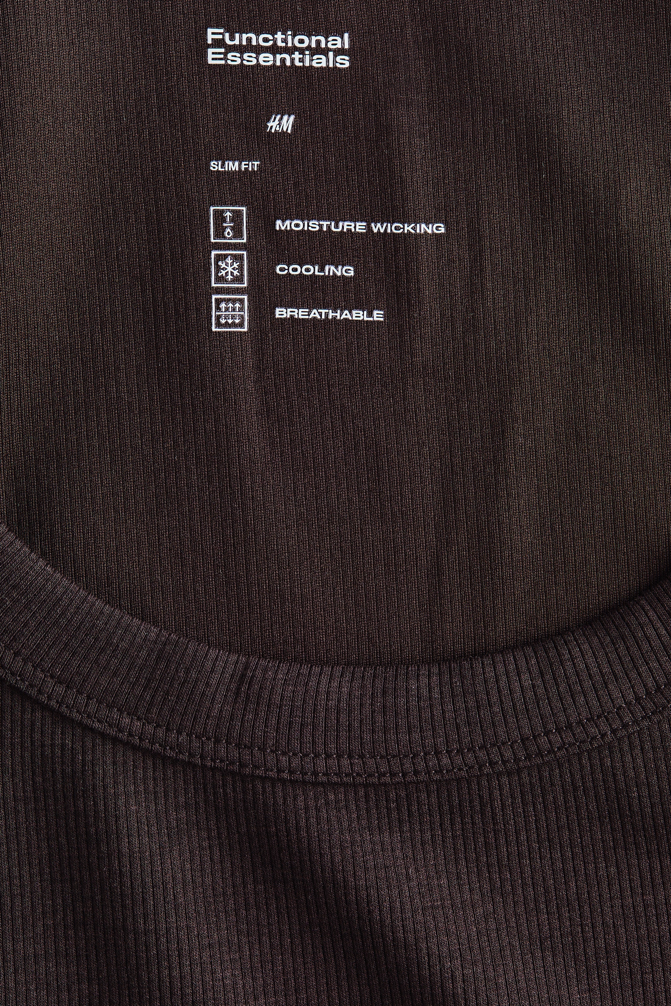 Cooling Slim-Fit Ribbed Tank Top