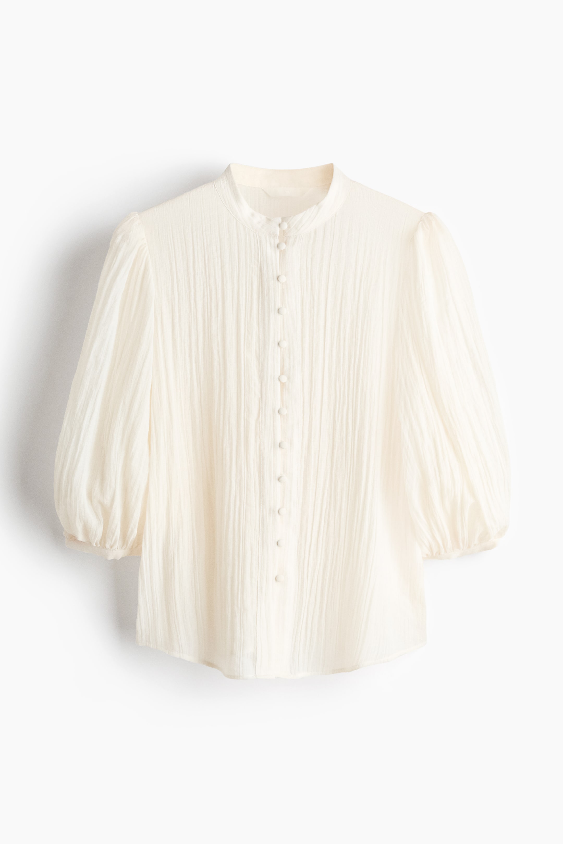 Balloon-Sleeved Blouse
